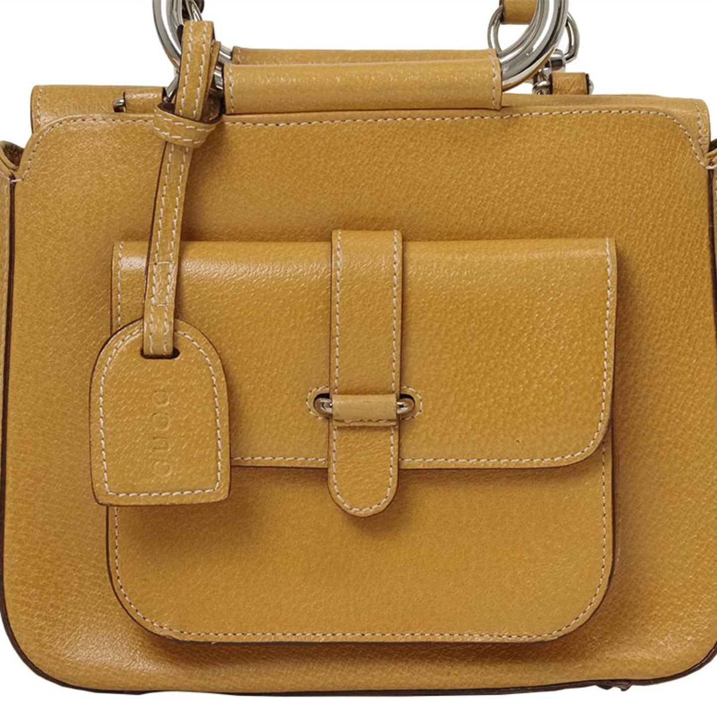 Gucci Camel Leather Handbag