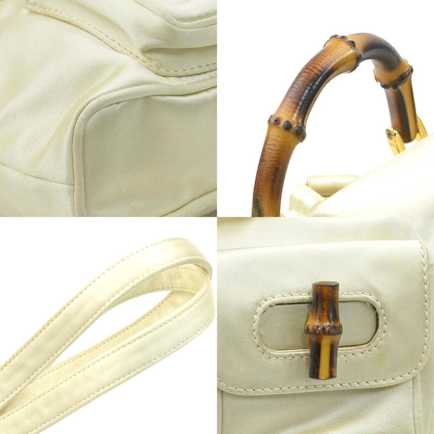 Gucci Light Beige Satin Backpack