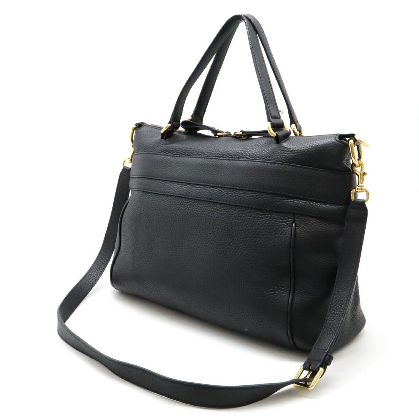 Gucci Black Leather Shoulder Bag Tote Bag