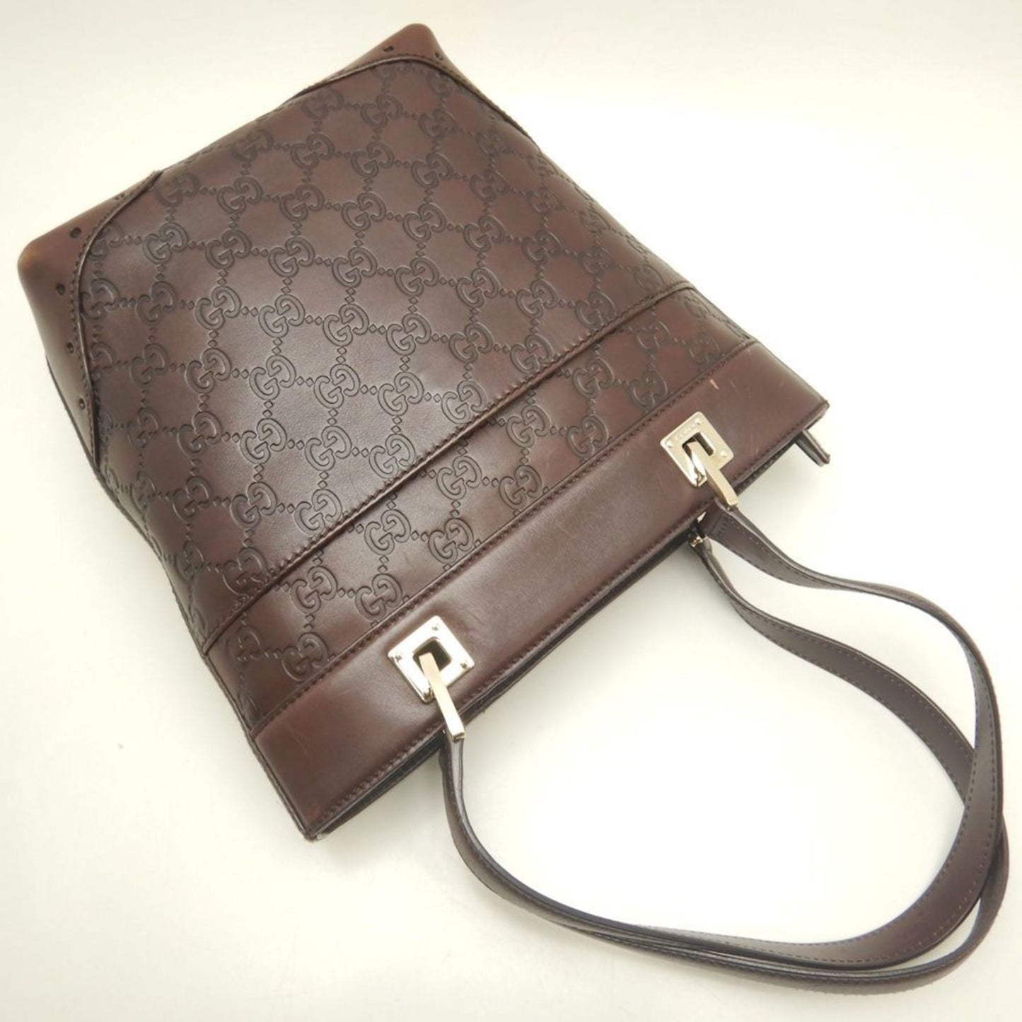 Gucci Brown Leather Tote Bag