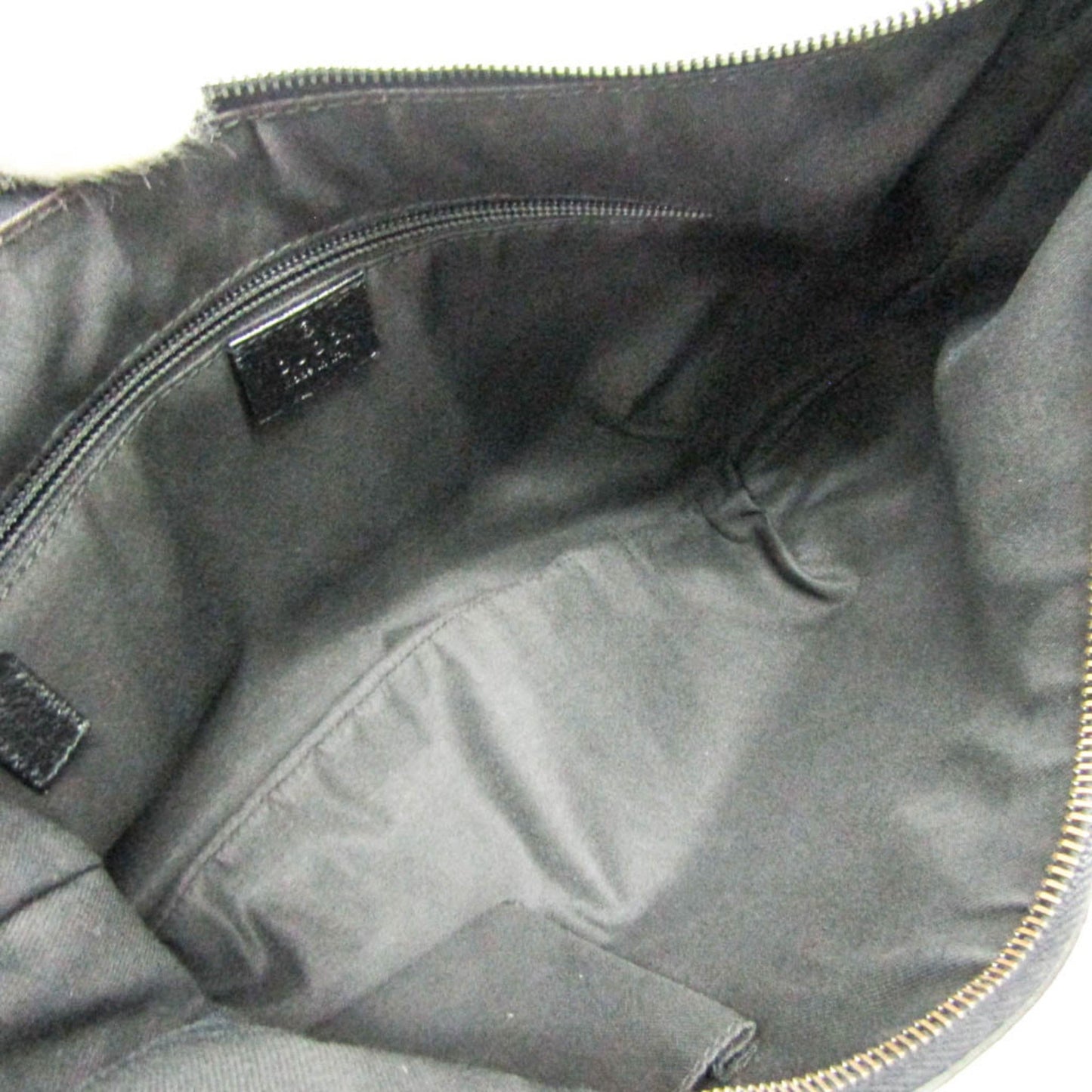 Gucci Gg Canvas Black Gg Canvas Leather Shoulder Bag