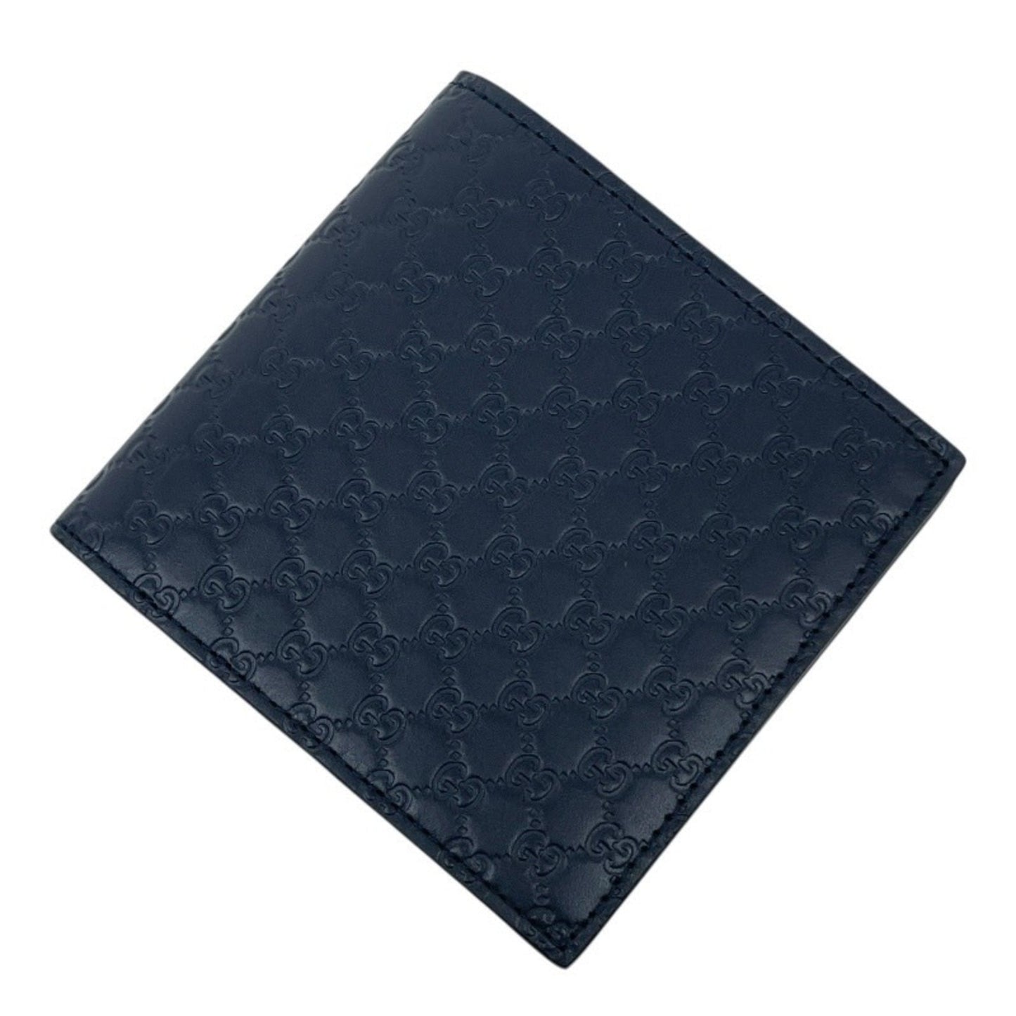 Gucci Navy Leather Wallet (Bi-Fold)