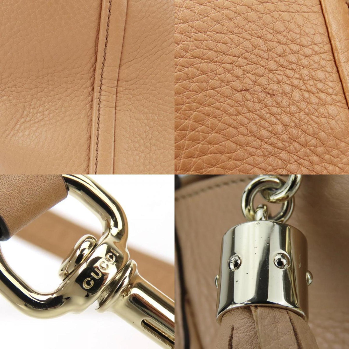 Gucci Beige Leather Handbag Shoulder Bag