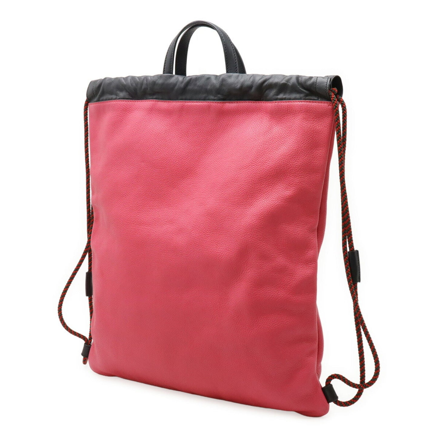 Gucci Green Pink Red Color Leather Backpack Tote Bag