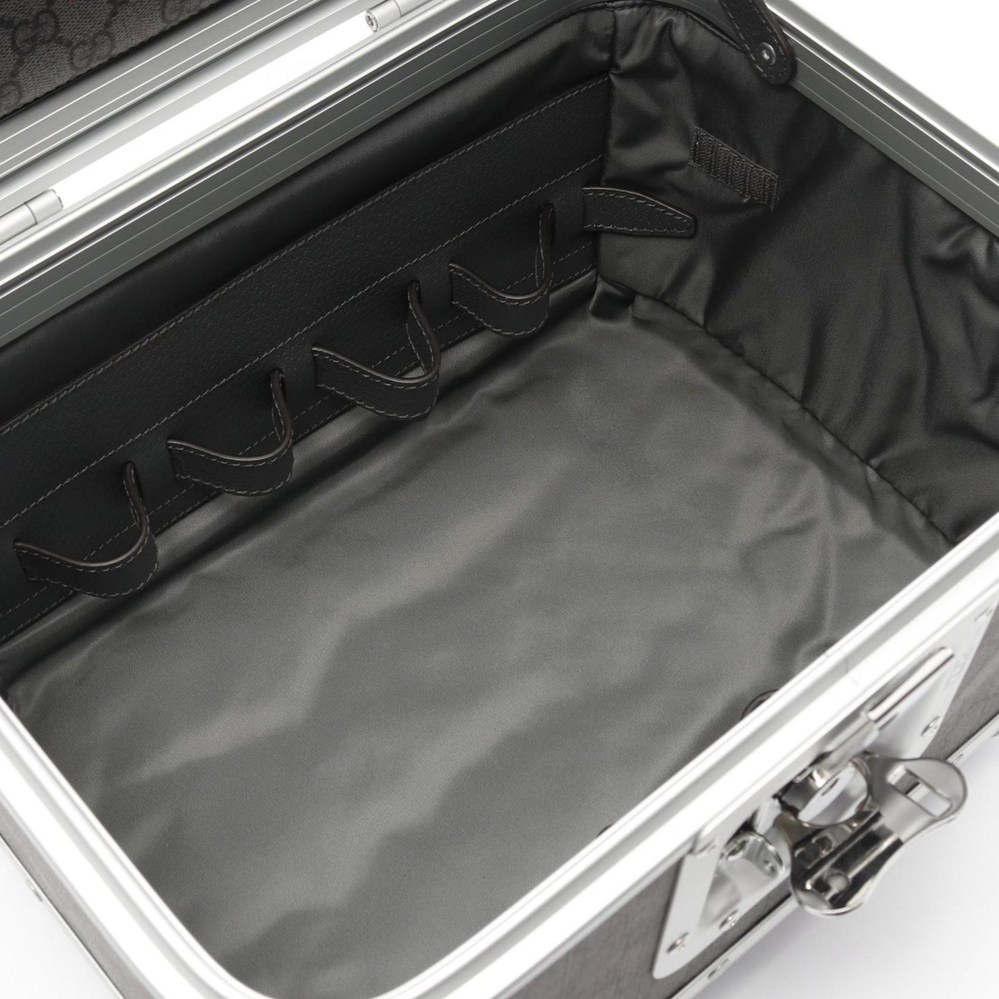 Gucci Gray Silver Gg Supreme Handbag Pouch