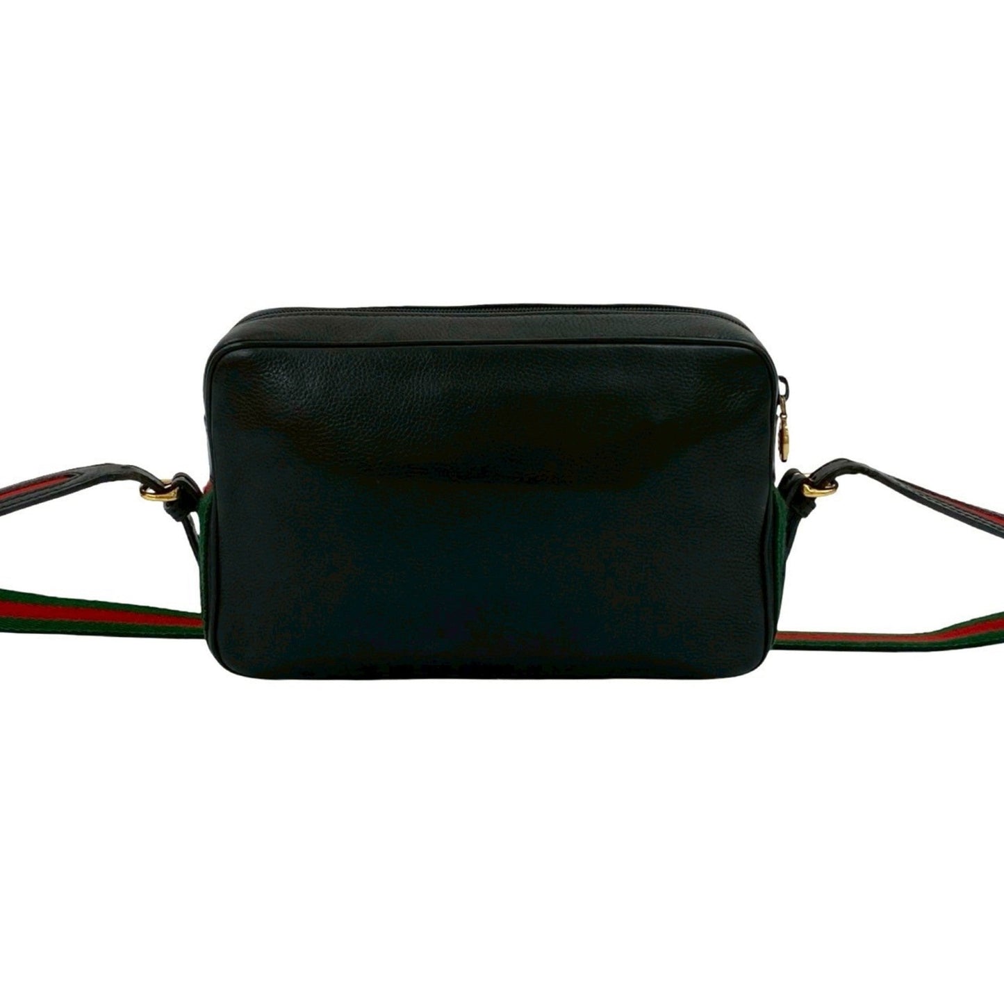 Gucci Black Green Red Color Leather Pochette Shoulder Bag