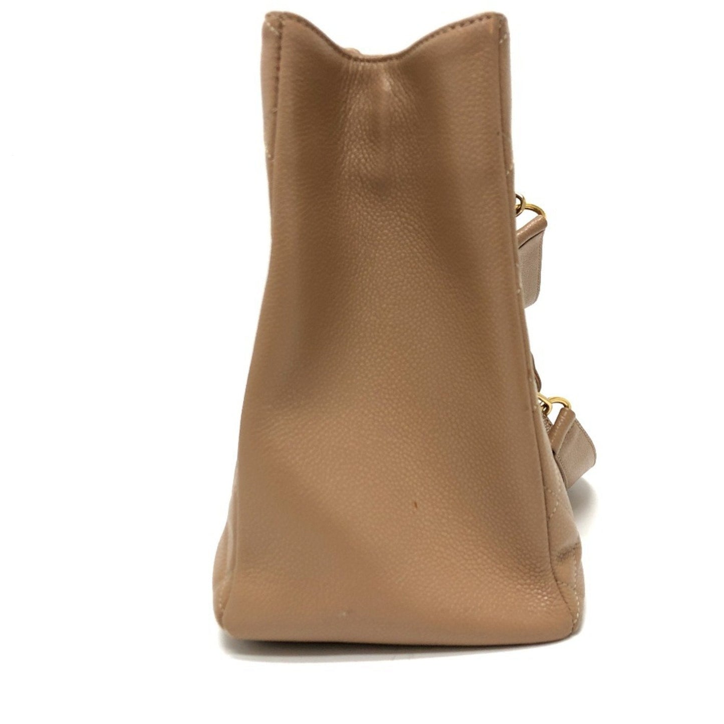 Chanel Matelasse Beige Grained Calfskin Shoulder Bag Tote Bag