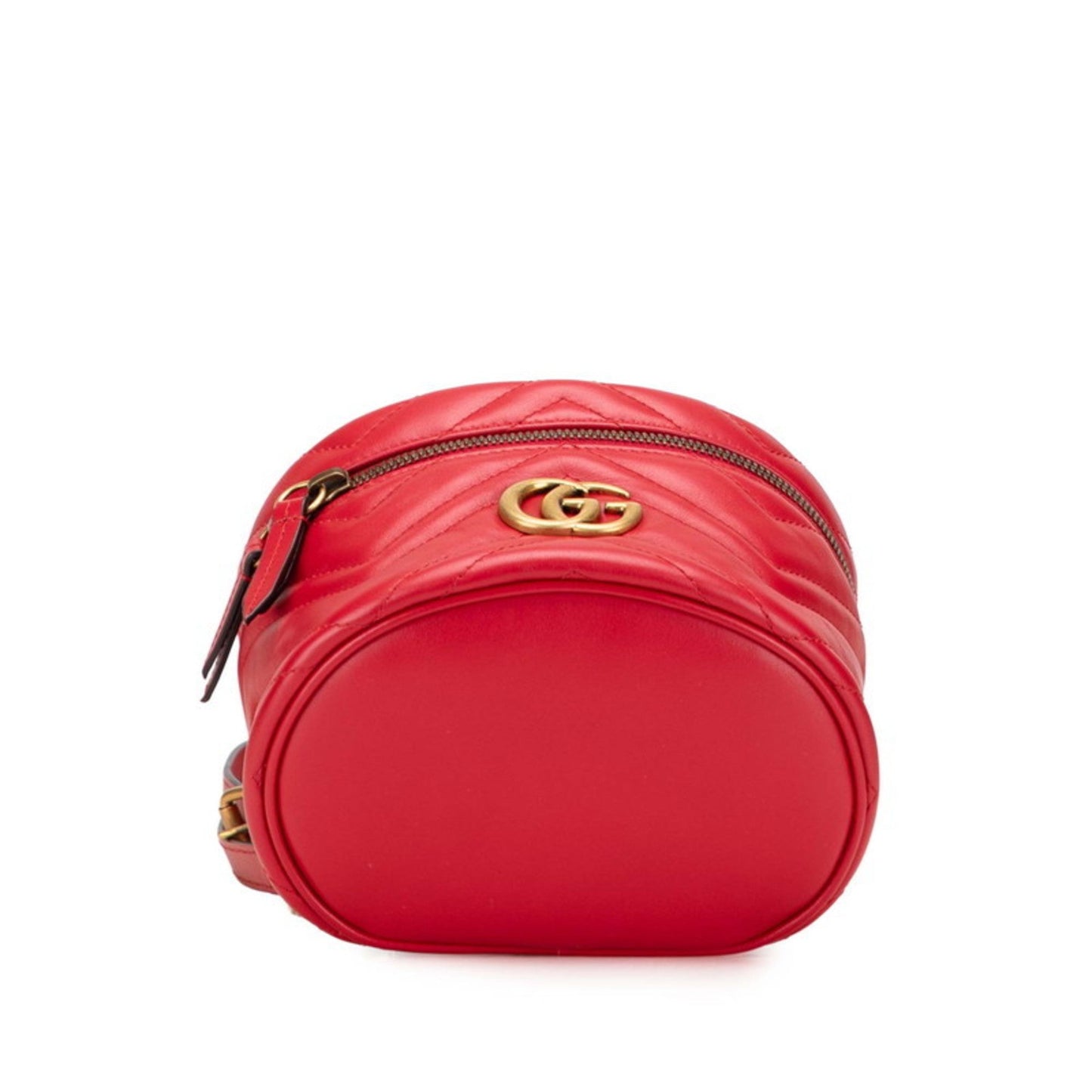 Gucci Gg Marmont Red Color Leather Backpack