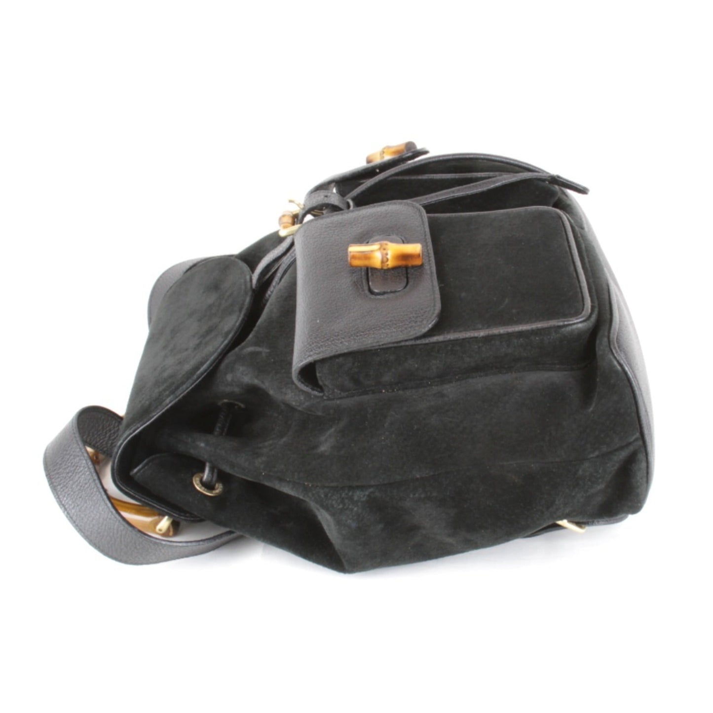 Gucci Black Suede Backpack