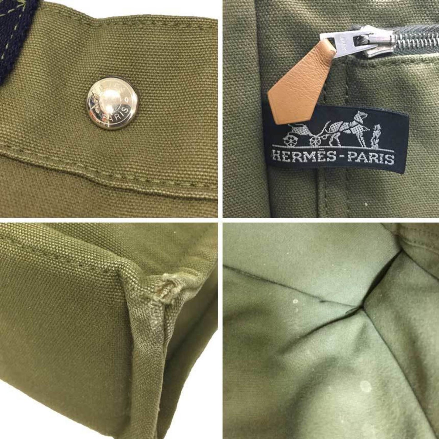 Sac Harnais Tote Toile and Leather PM