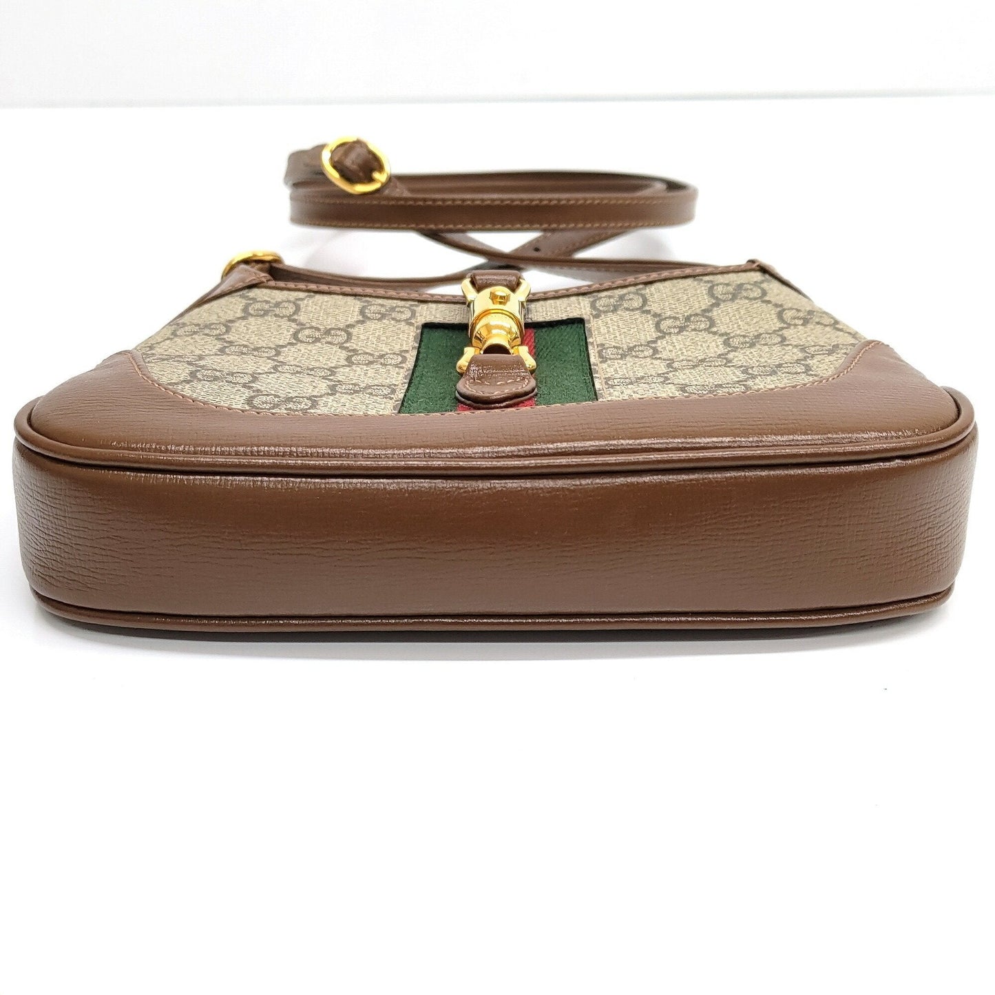 Gucci Jackie Beige Multi-Color Leather Pvc Handbag