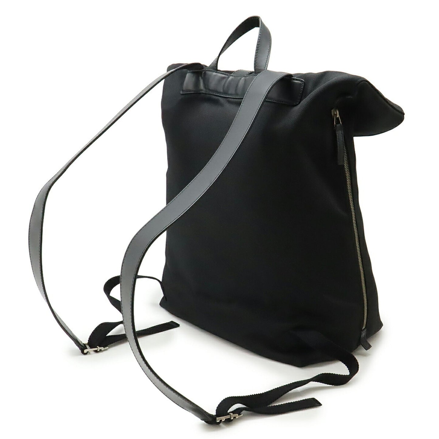 Gucci Black Green Red Color Canvas Leather Backpack