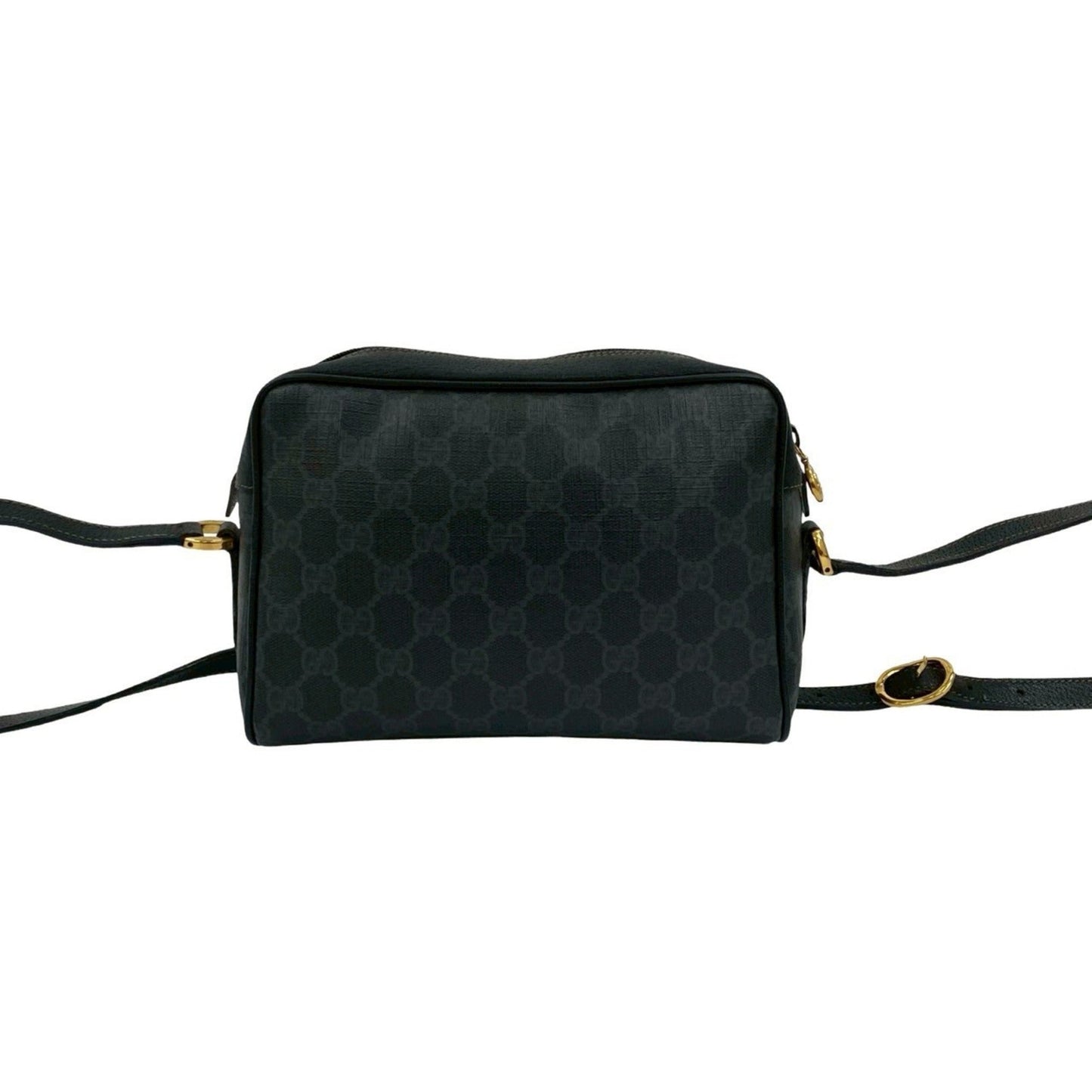 Gucci Black Green Red Color Leather Pvc Pochette Shoulder Bag
