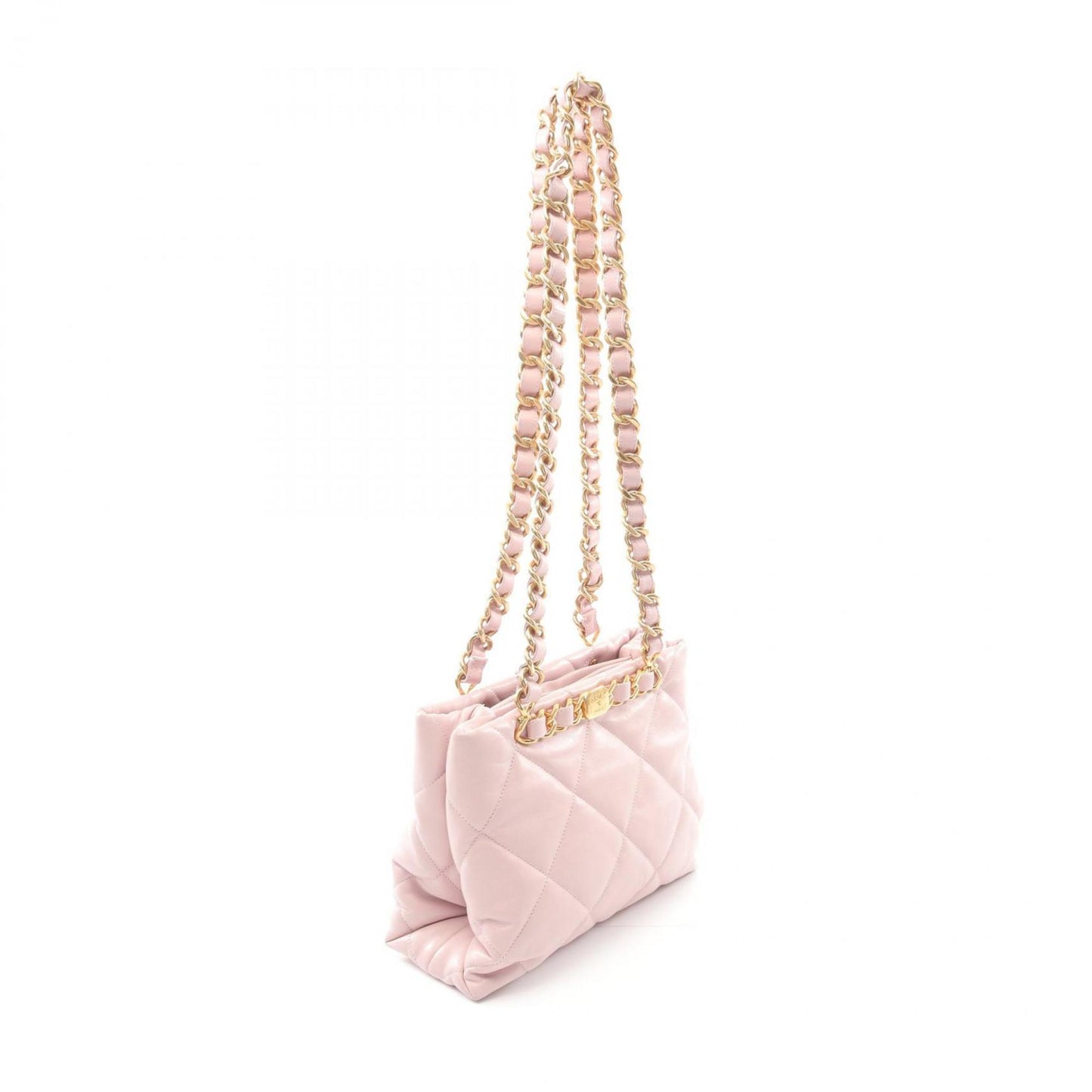 Chanel Pink Leather Tote Bag