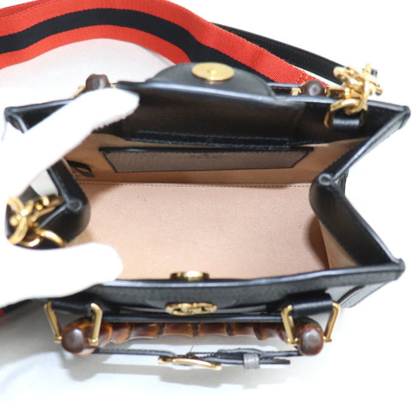 Gucci Black Leather Shoulder Bag