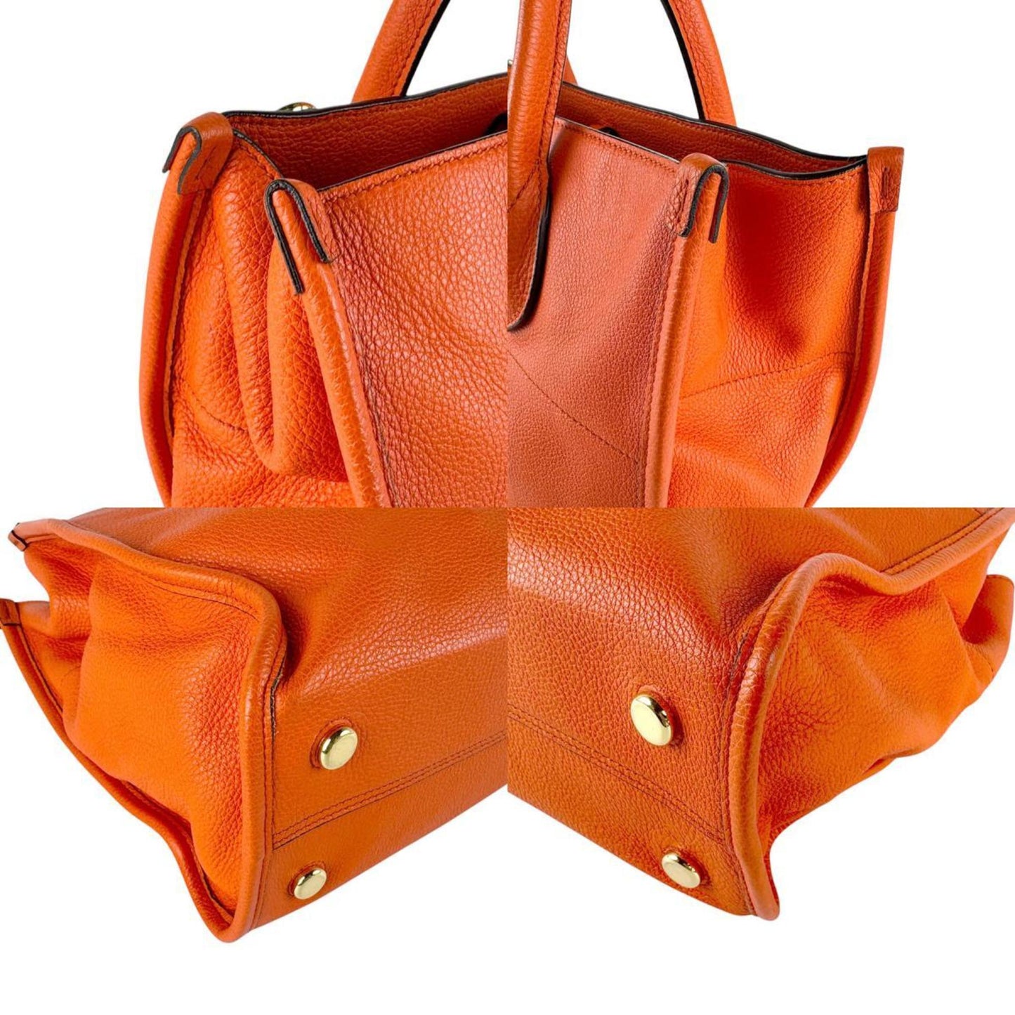 Gucci Orange Leather Handbag Shoulder Bag