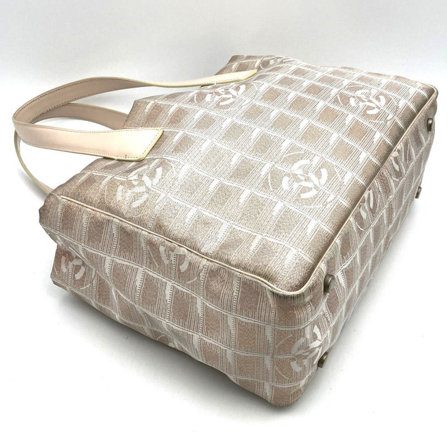 Chanel New Travel Line Pink Nylon Handbag Tote Bag