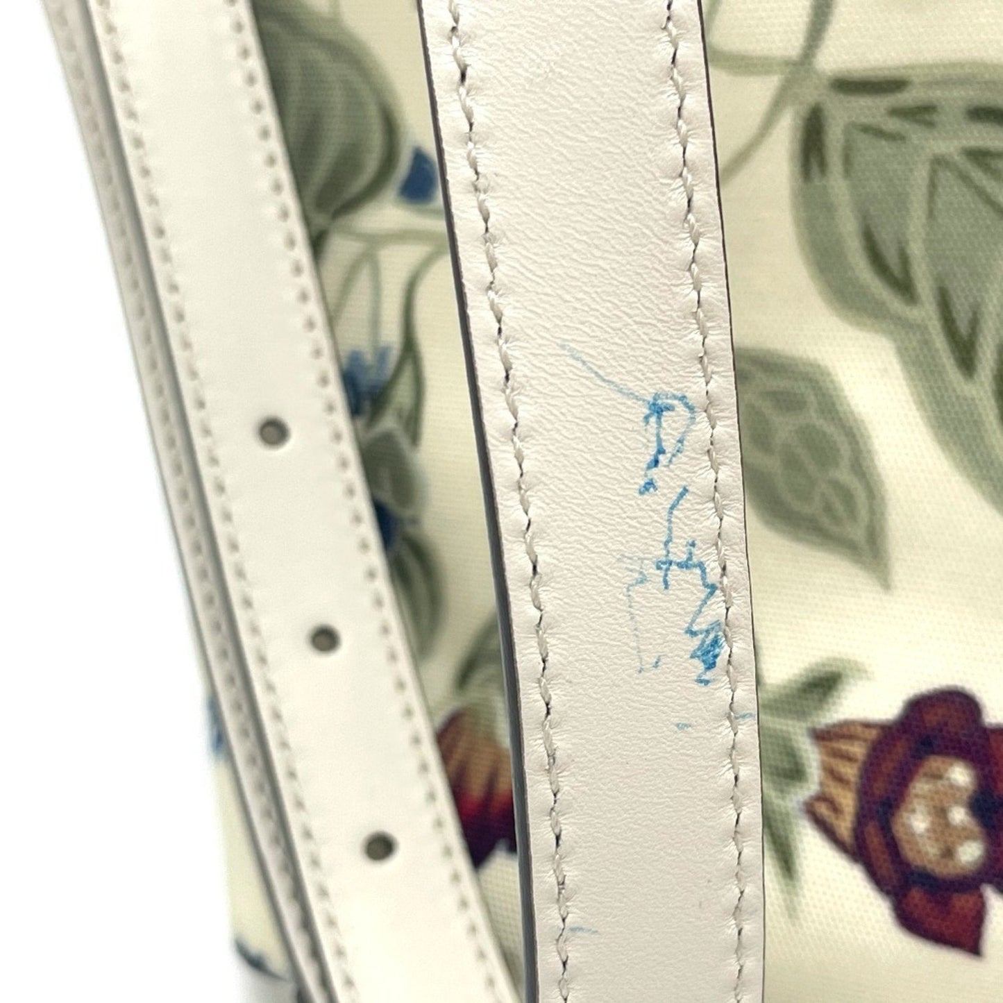 Gucci Ivory Multi-Color Leather Pvc Shoulder Bag Tote Bag