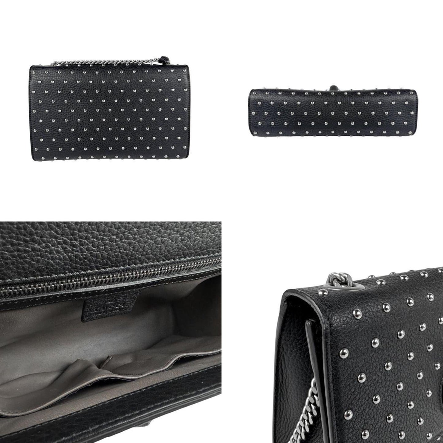 Gucci Black Leather Shoulder Bag