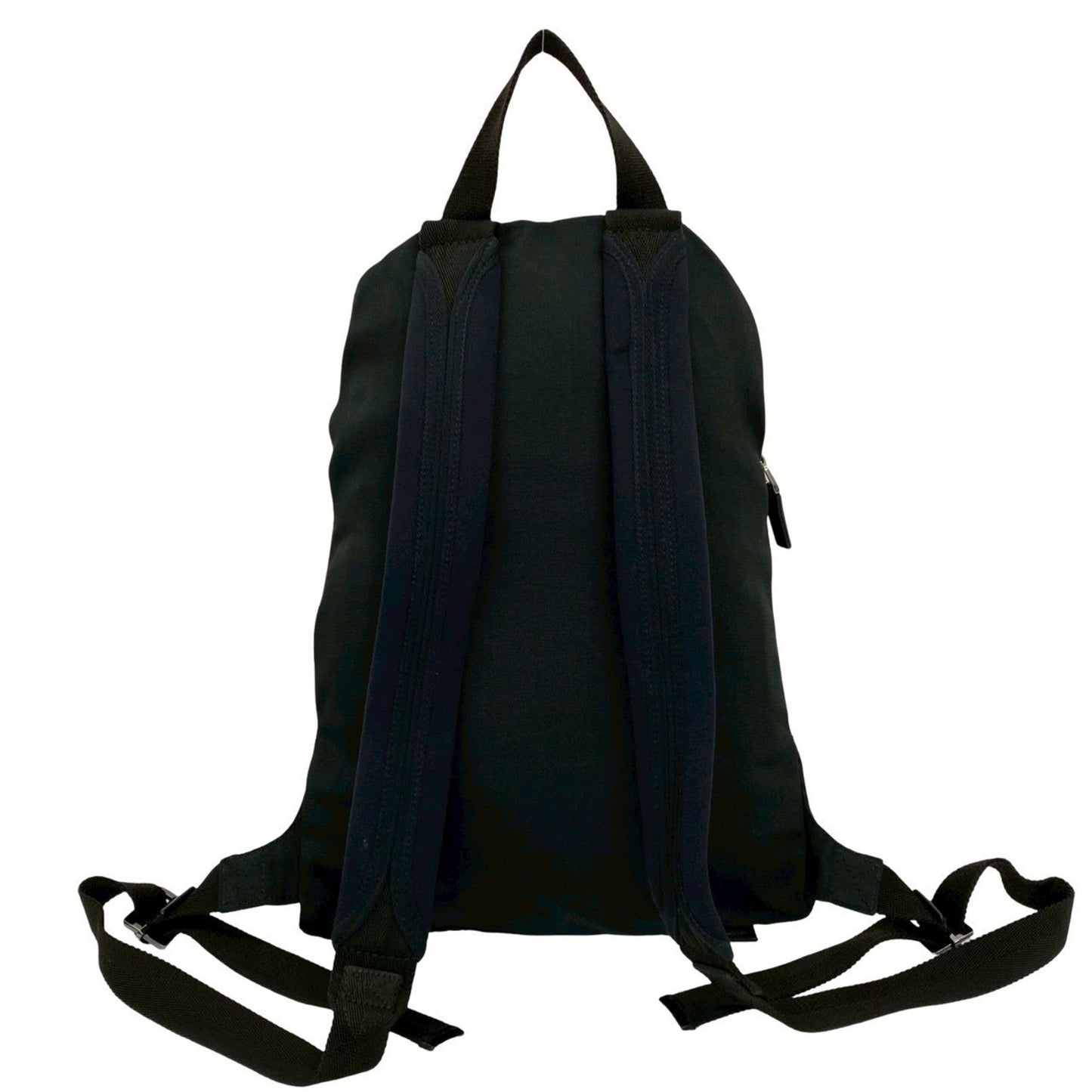 Gucci Black Green Red Color Nylon Leather Backpack