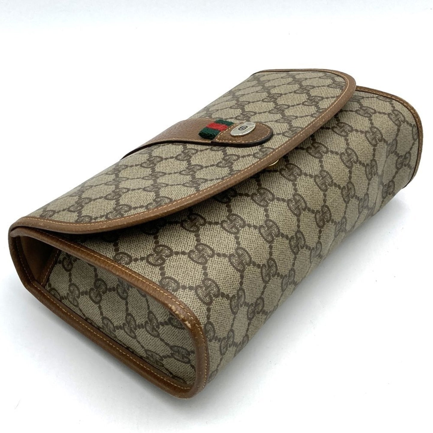 Gucci Beige Gg Supreme Clutch Bag