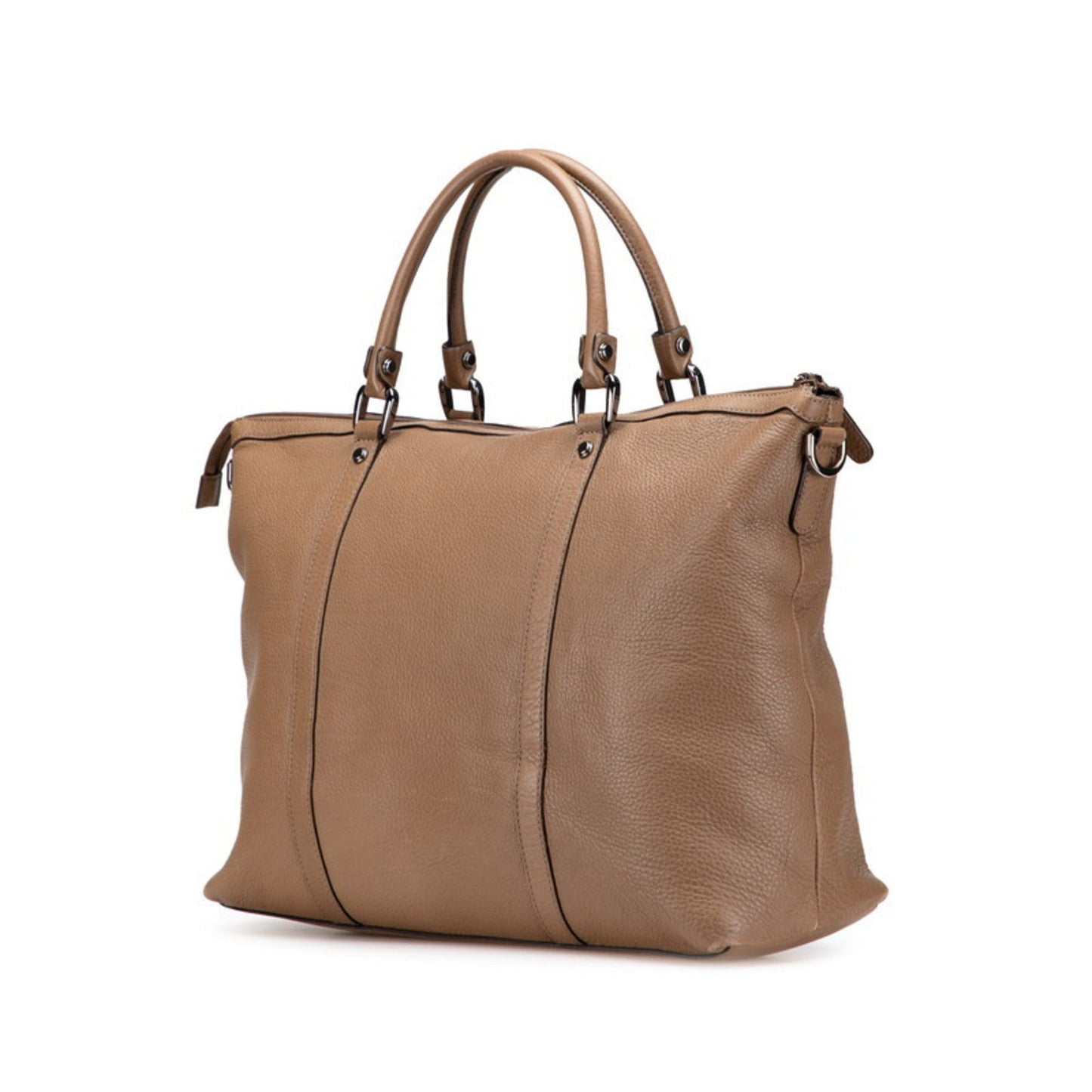 Gucci Brown Leather Shoulder Bag Tote Bag