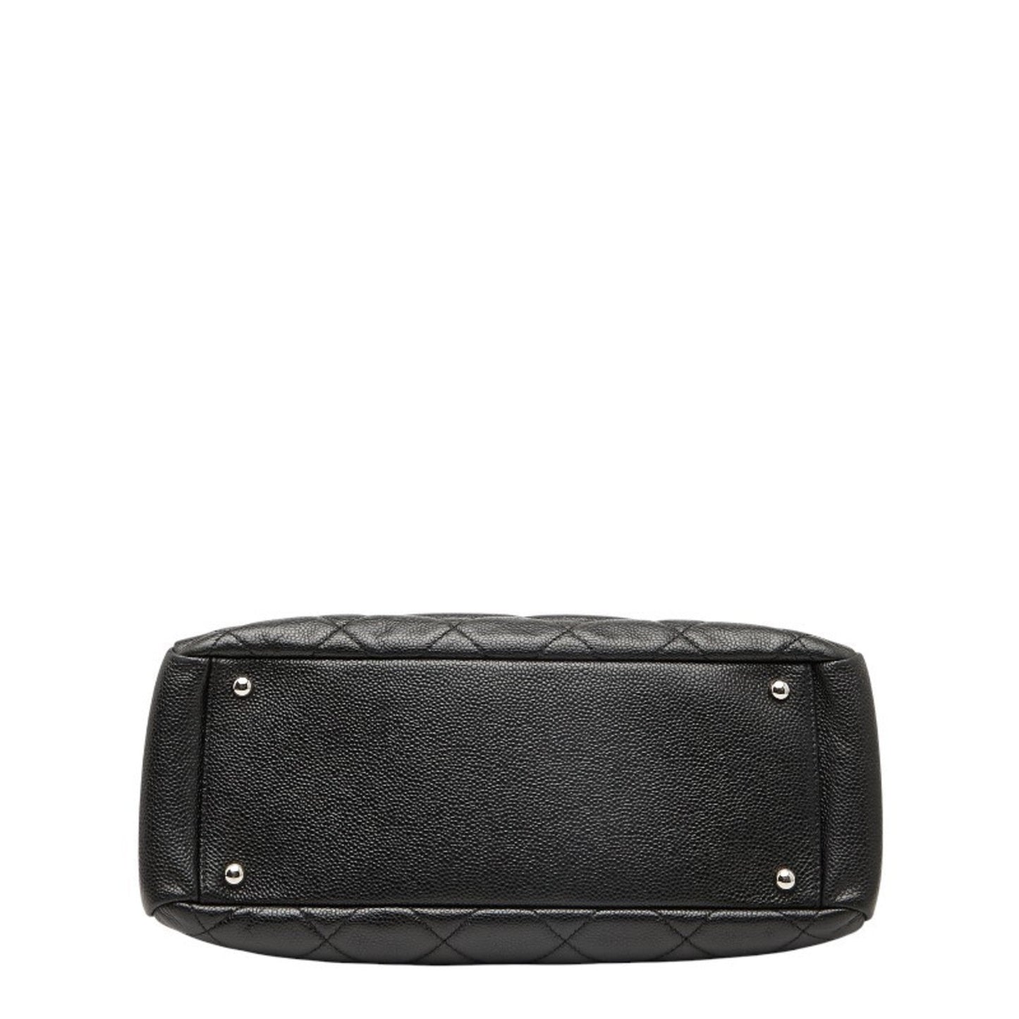 Chanel Matelasse Black Grained Calfskin Tote Bag