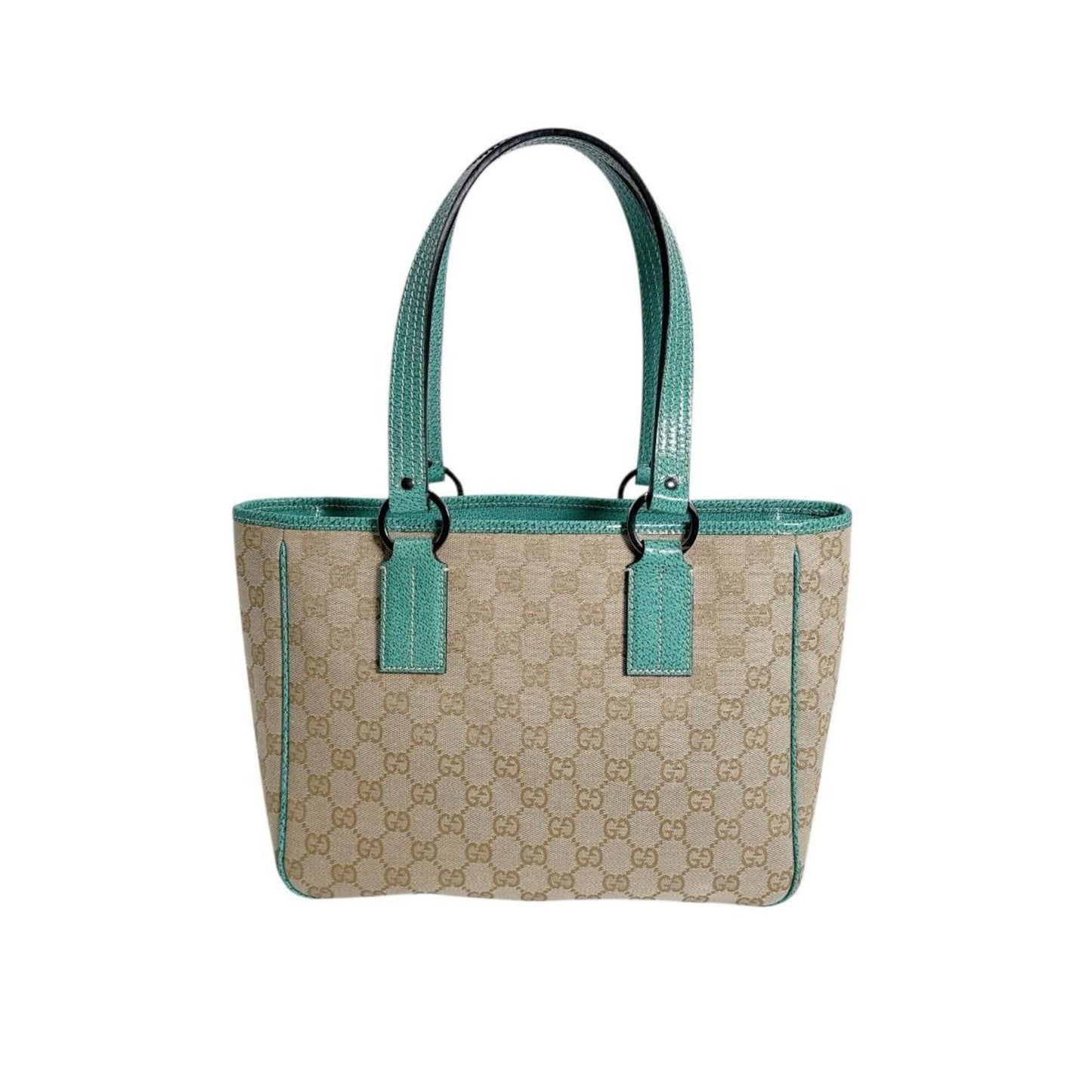 Gucci Gg Canvas Green Gg Canvas Tote Bag