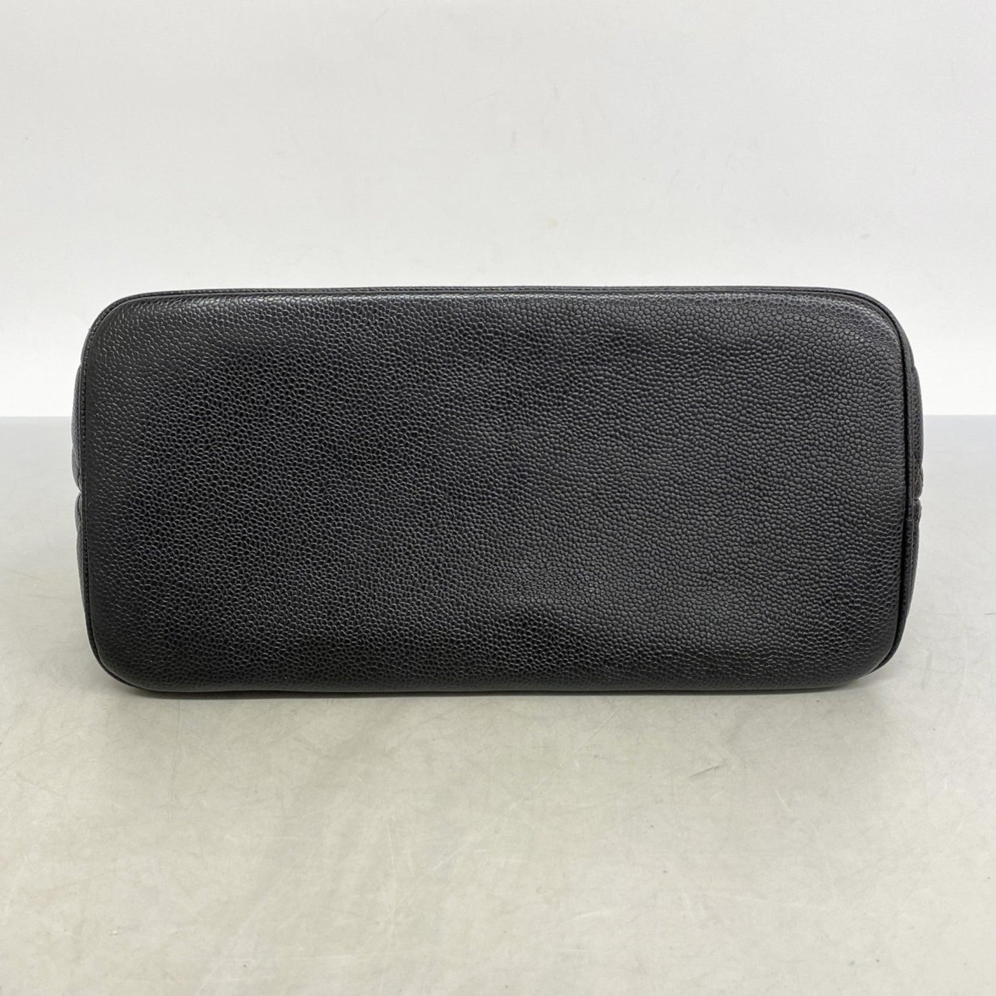 Chanel Black Grained Calfskin Tote Bag