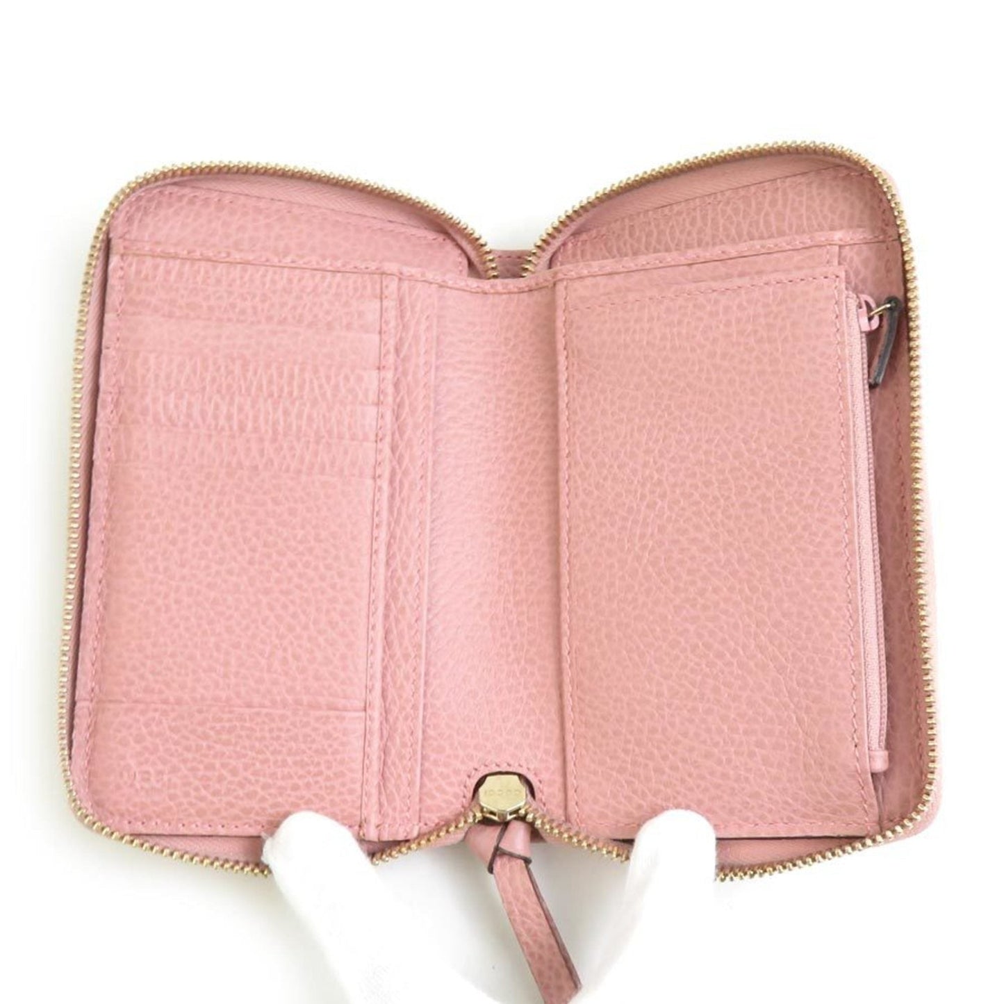 Gucci Pink Leather Wallet (Bi-Fold)