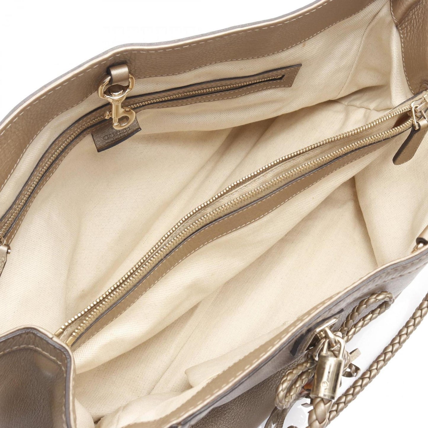 Gucci Gold Leather Tote Bag