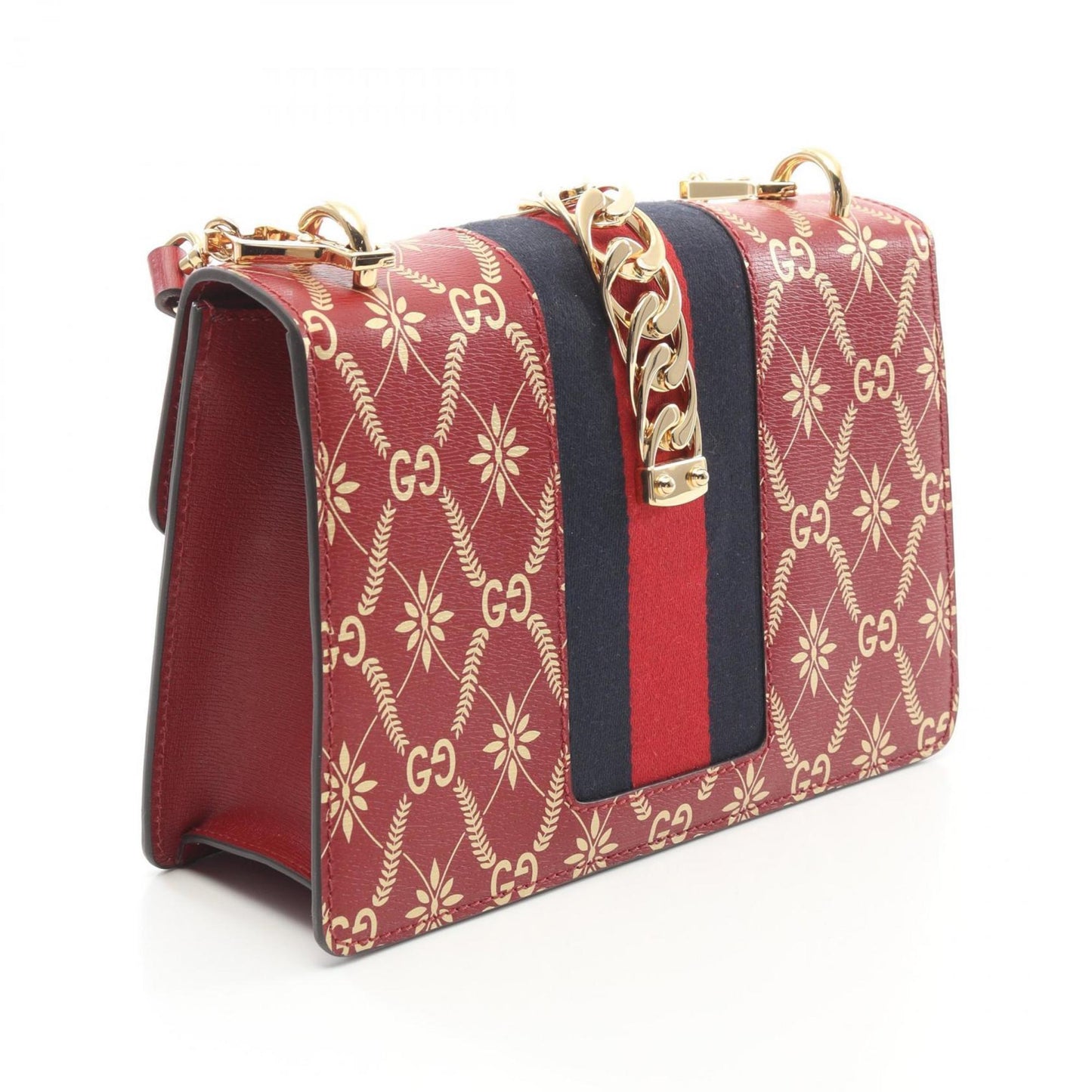 Gucci Multi-Color Red Color Leather Shoulder Bag