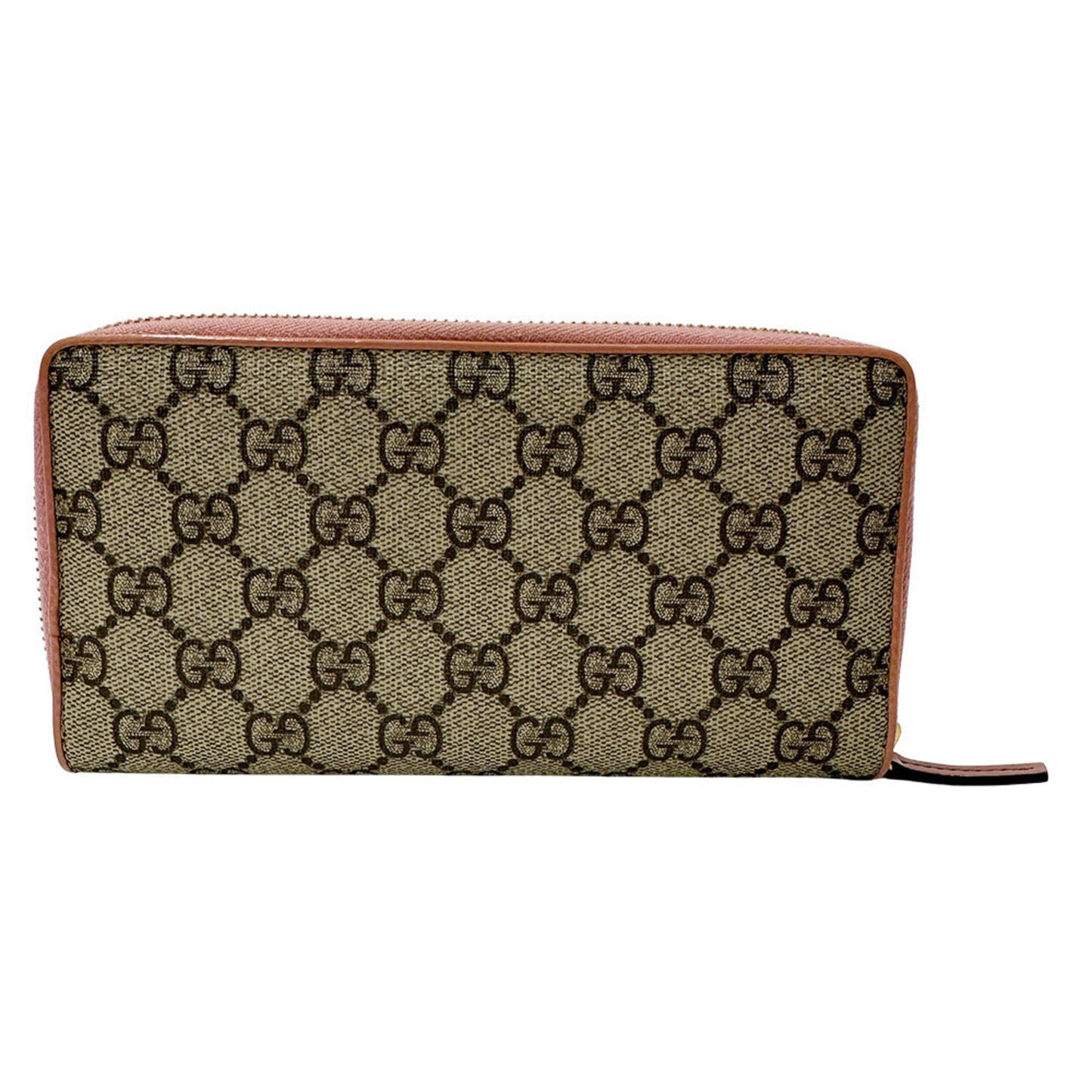 Gucci Gray Pink Pvc Long Wallet (Bi-Fold)