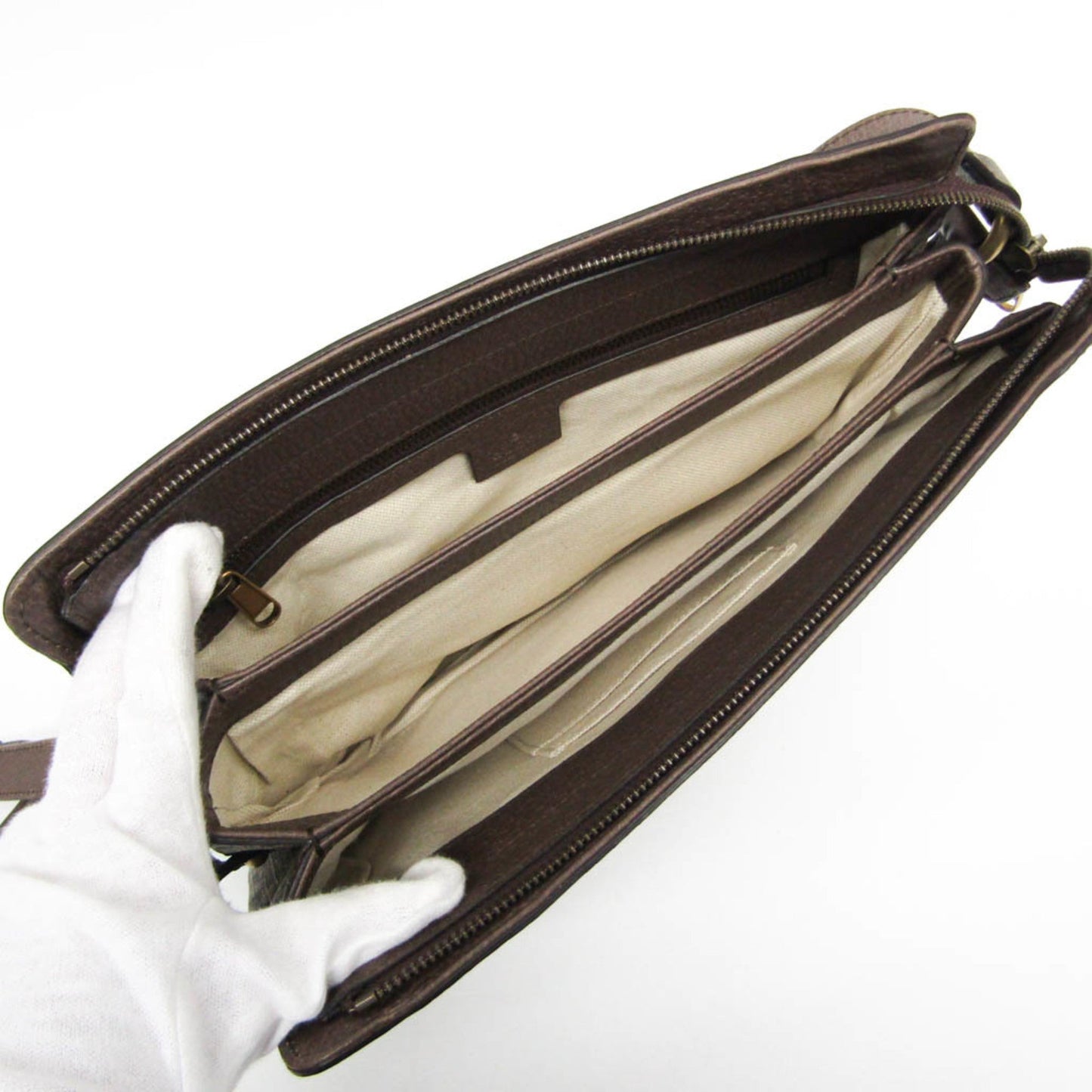 Gucci Ophidia Beige Pvc Shoulder Bag