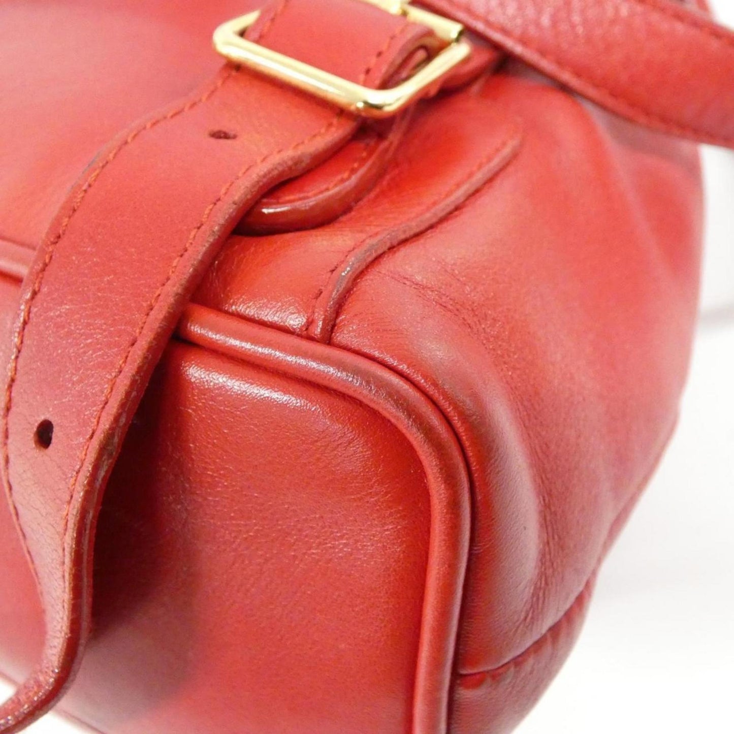 Gucci Red Color Leather Backpack