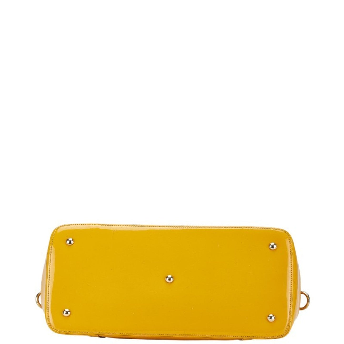 Gucci Yellow Patent Leather Handbag Tote Bag