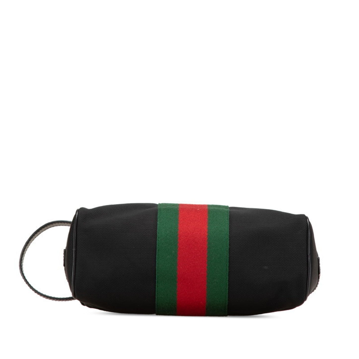 Gucci Sherry Line Black Nylon Leather Clutch Bag