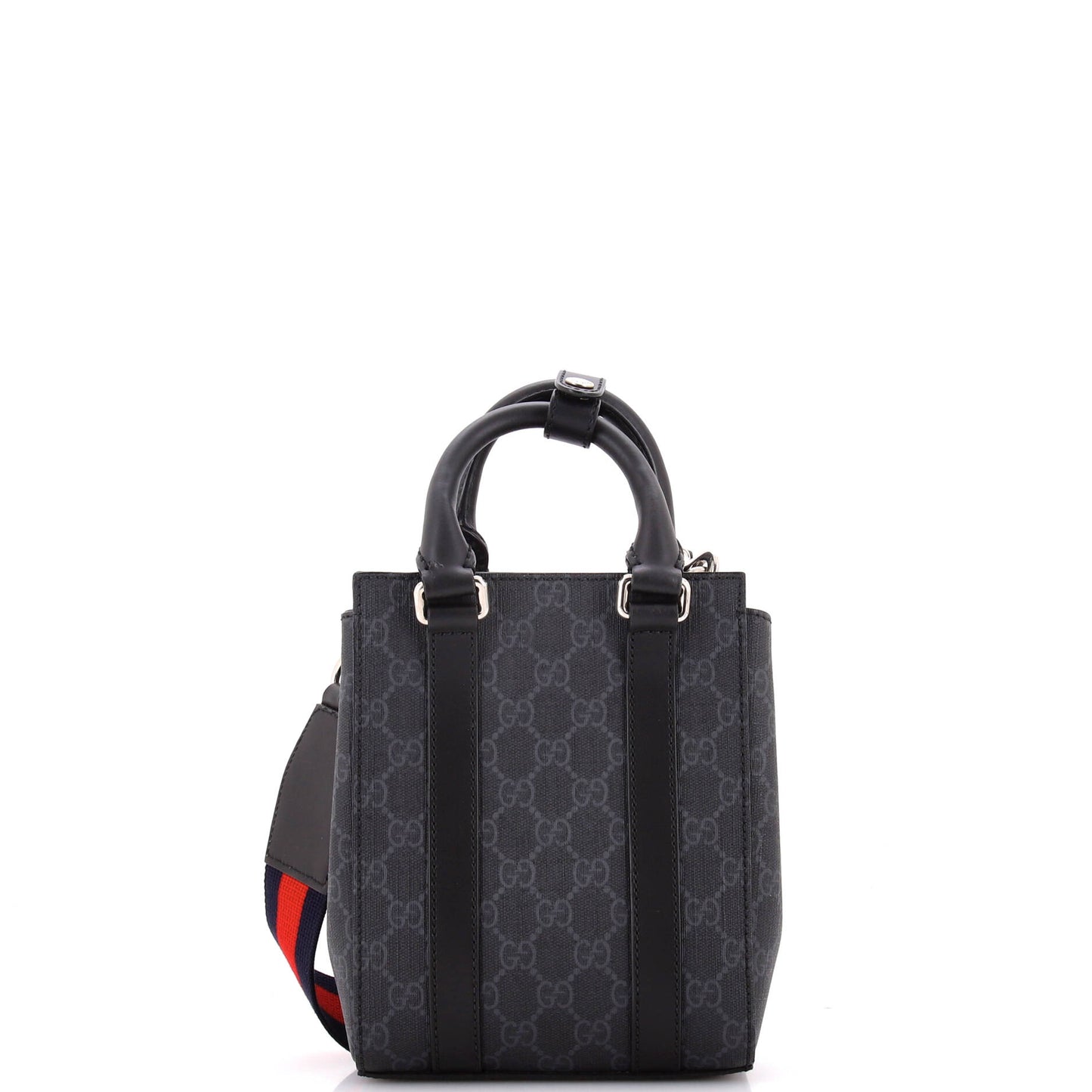 Convertible Web Open Tote GG Coated Canvas Mini