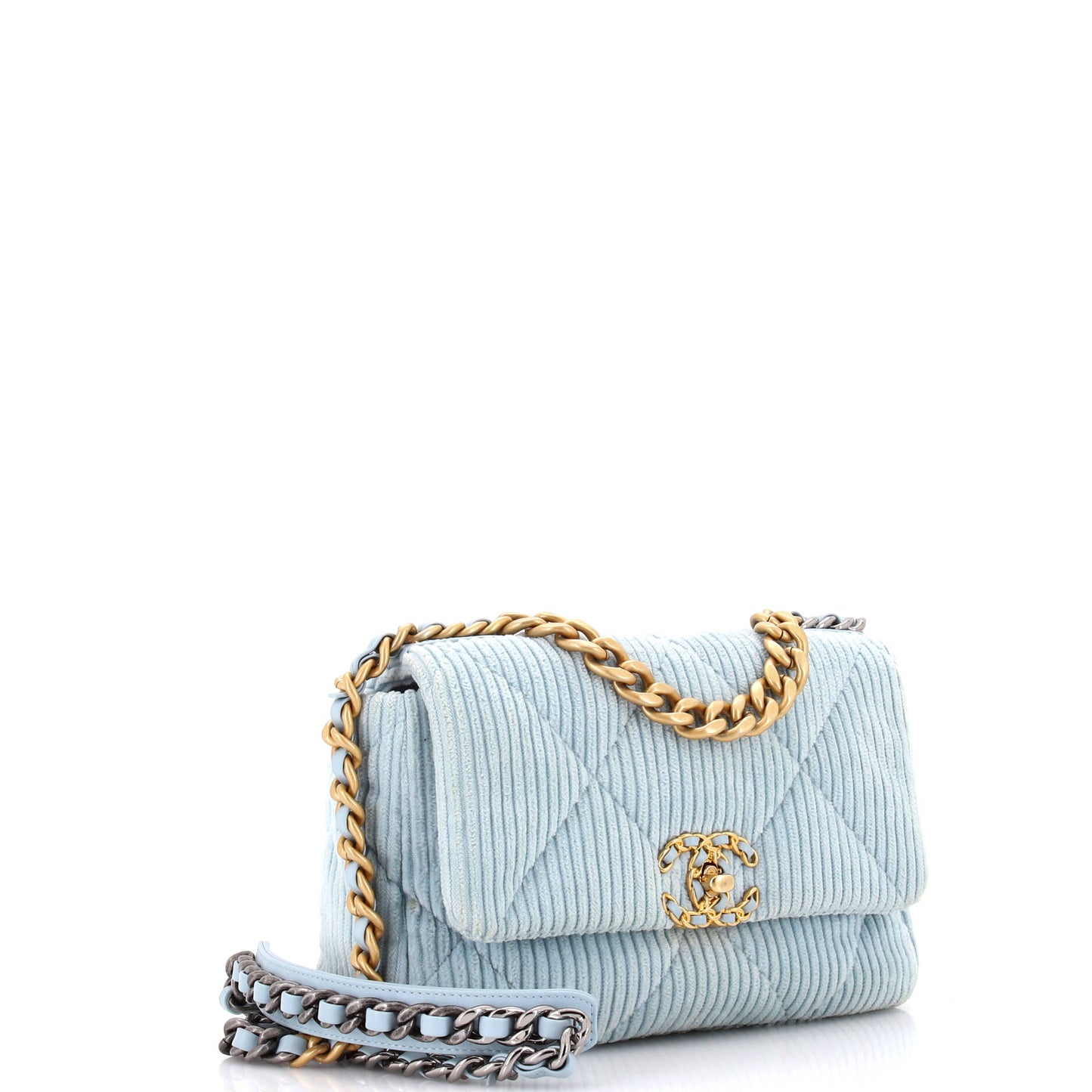 19 Flap Bag Quilted Corduroy Medium