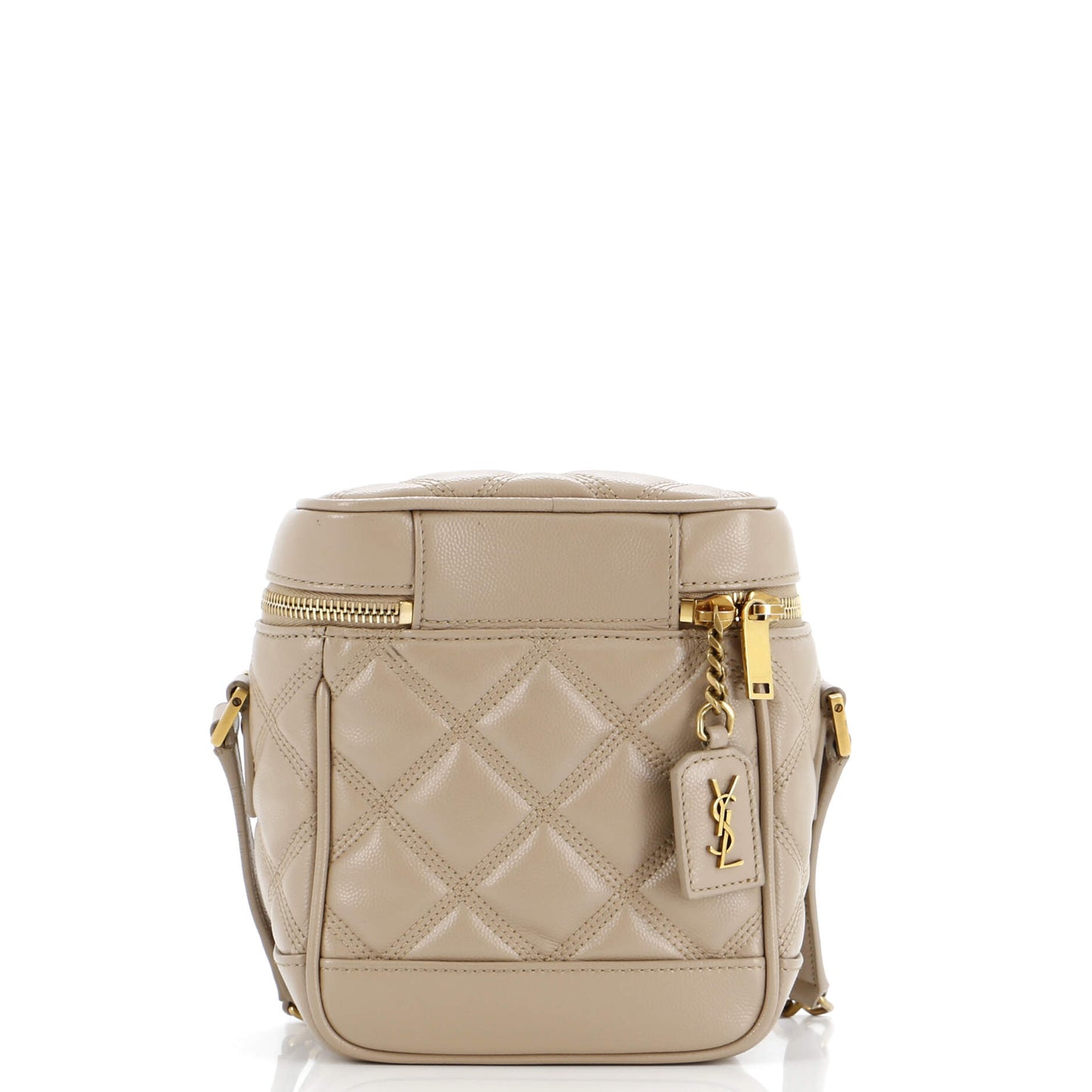 80's Vanity Bag Quilted Leather