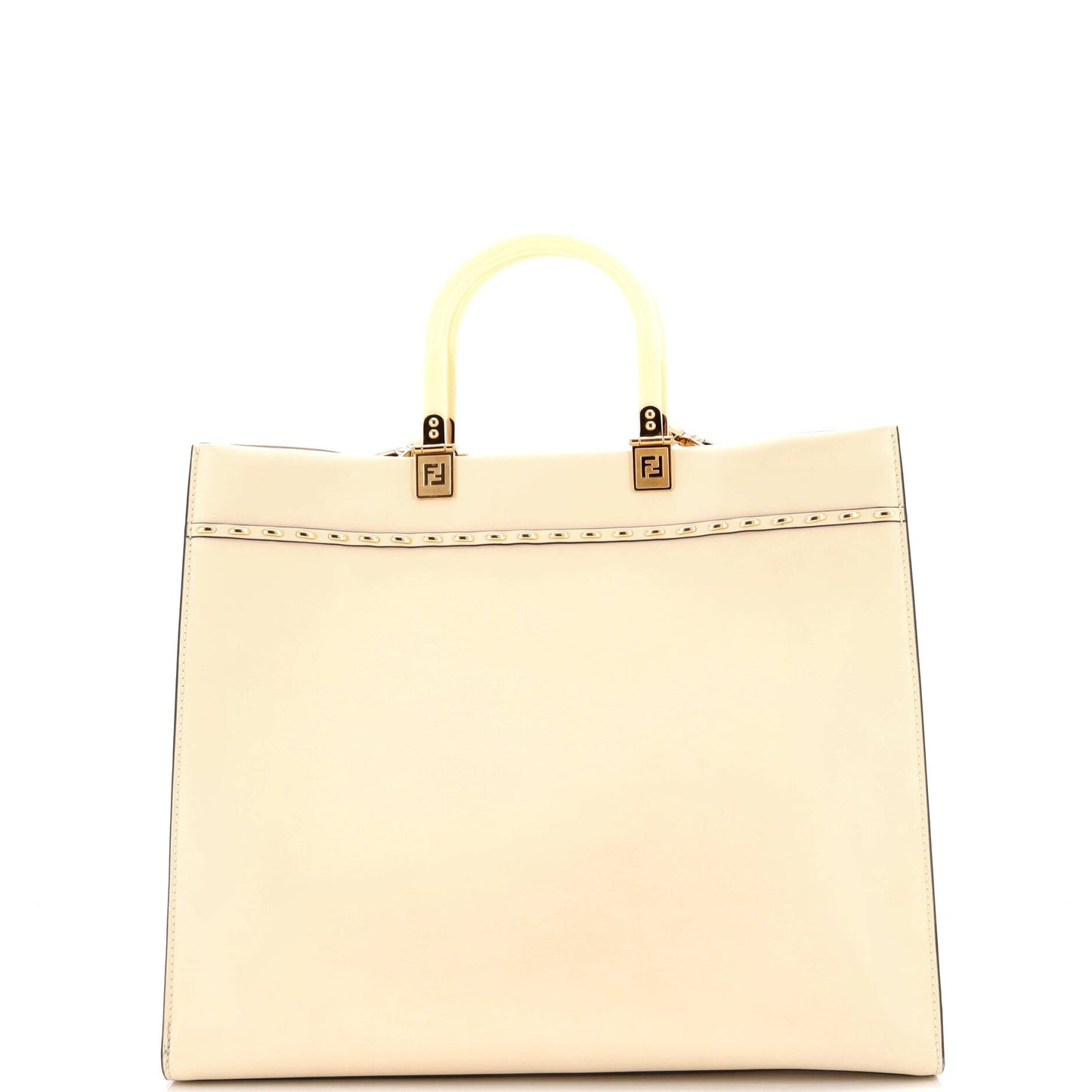 Sunshine Shopper Tote Studded Leather Medium