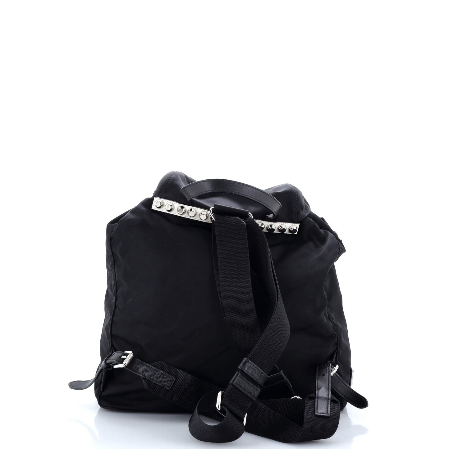 New Vela Backpack Tessuto with Studded Leather