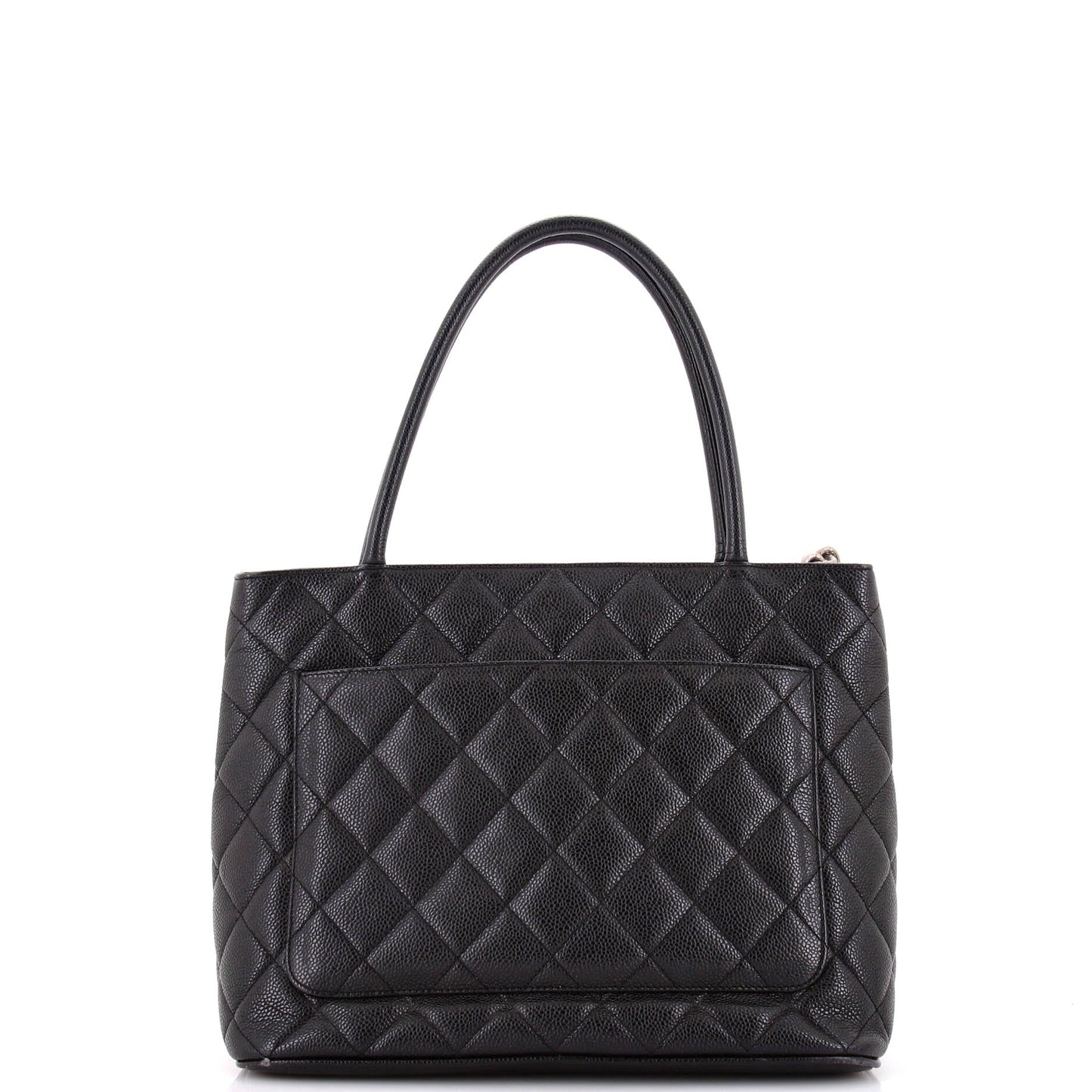 Medallion Tote Quilted Caviar