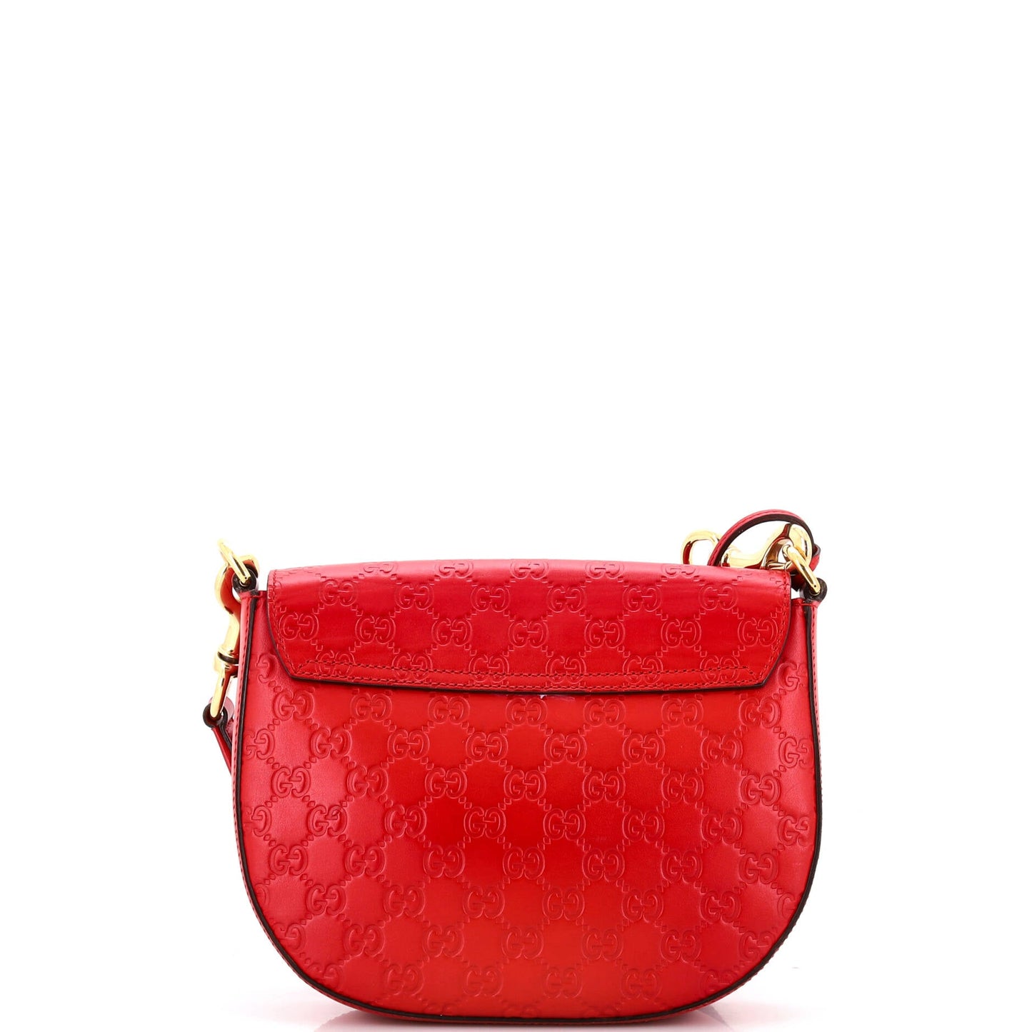 Padlock Saddle Shoulder Bag Guccissima Leather Medium