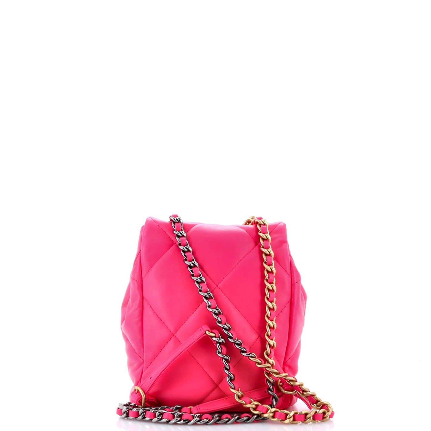 19 Flap Backpack Quilted Lambskin