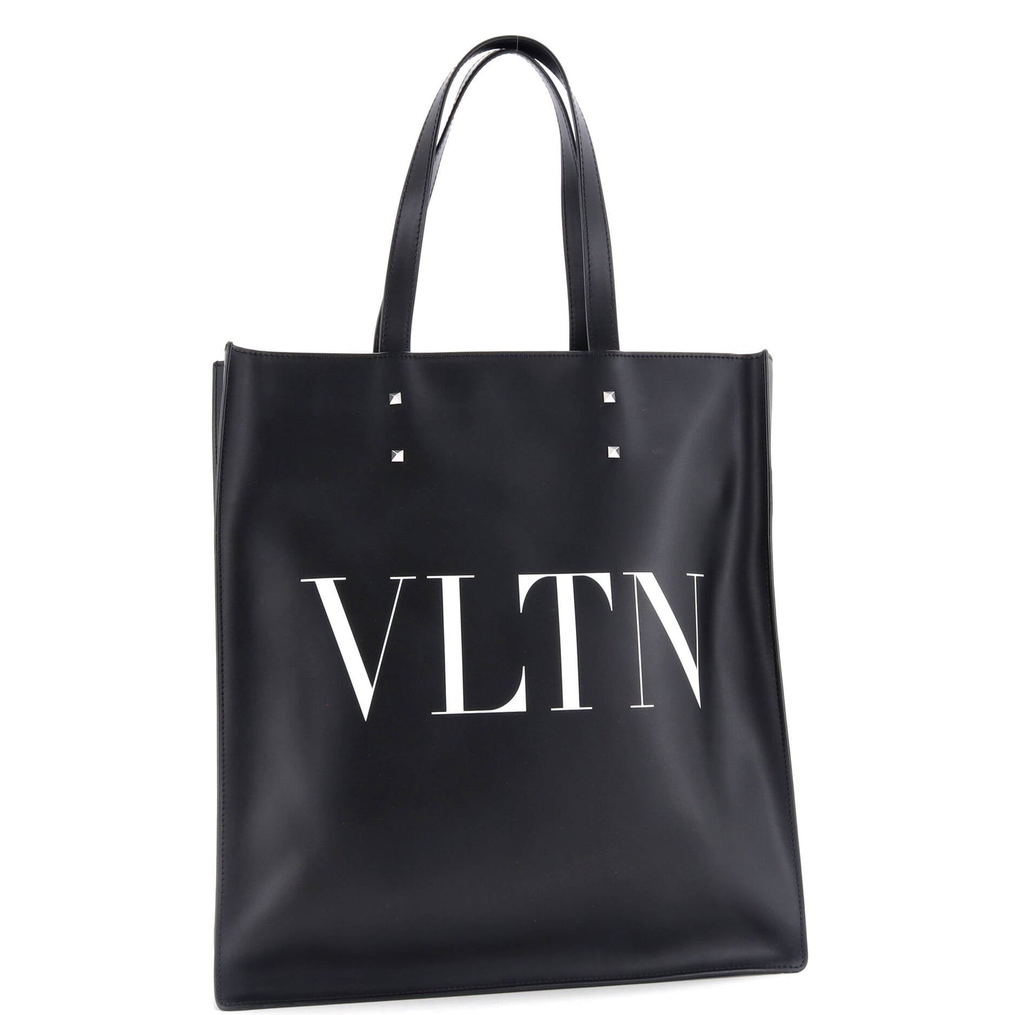 VLTN Rockstud Shopping Tote Printed Leather Tall