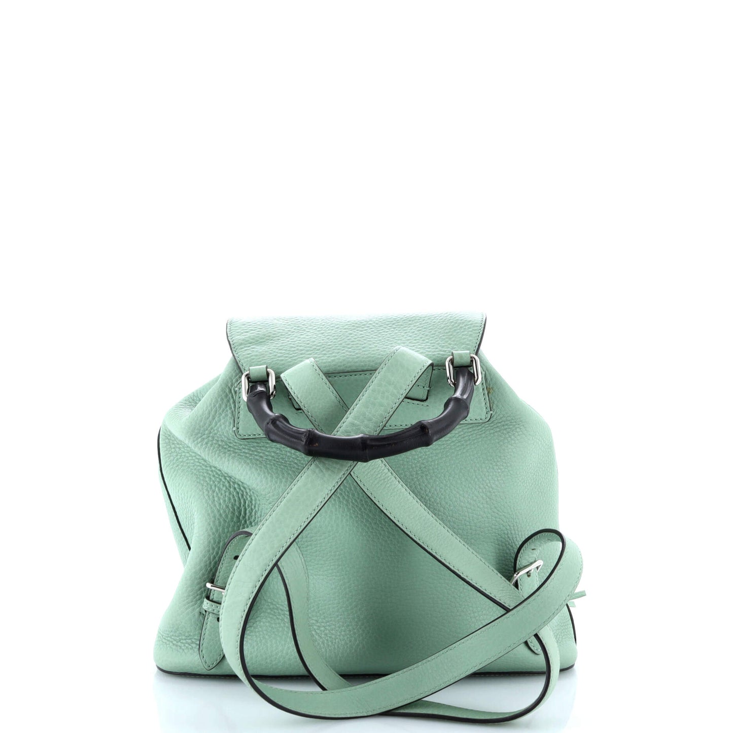 Bamboo Tassel Backpack Leather Medium