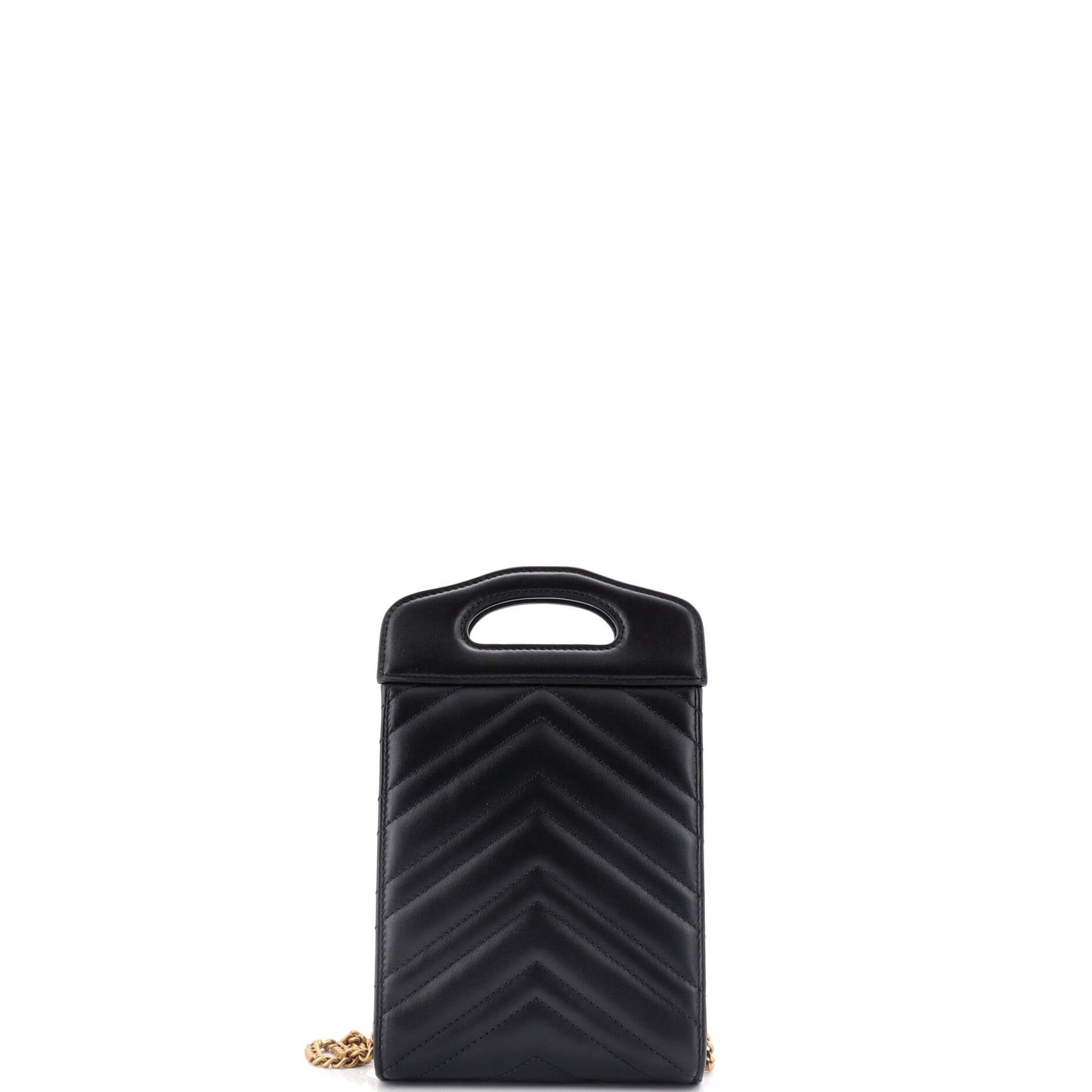 GG Marmont Top Handle Convertible Chain Tote Matelasse Leather Mini