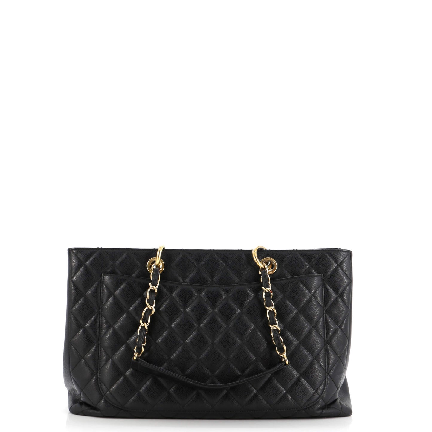 Grand Shopping Tote Quilted Caviar XL