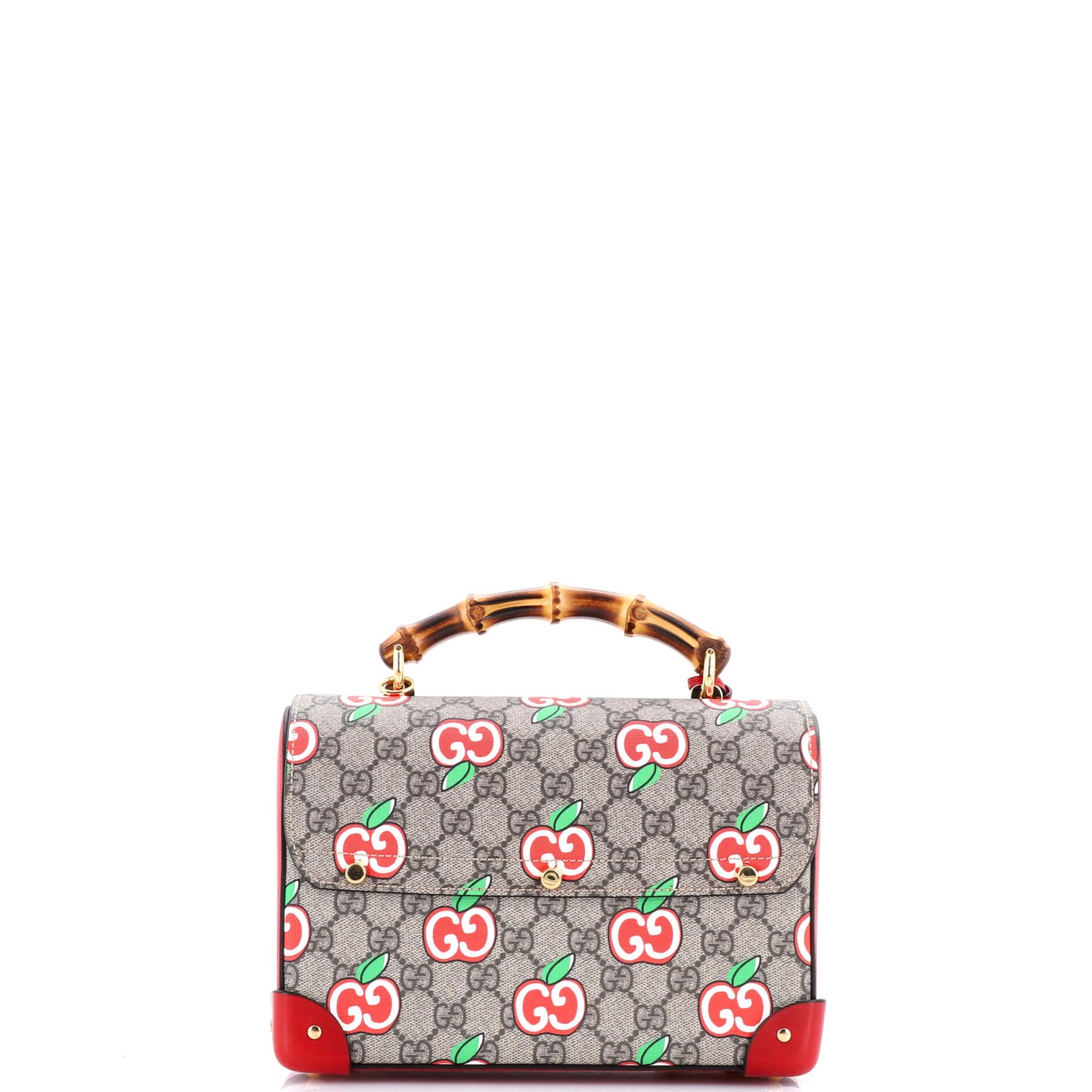 Padlock Bamboo Shoulder Bag Printed GG Coated Canvas Small